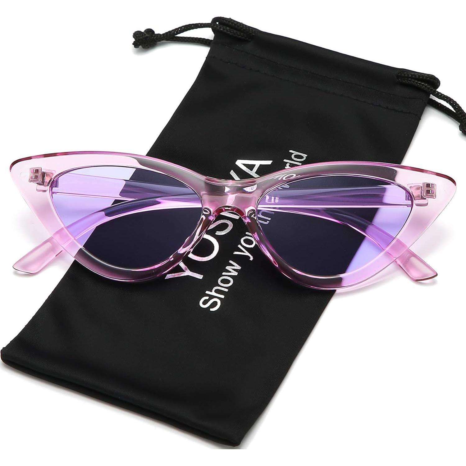 Gafas de sol retro de ojo de gato para mujer - Leopardo Gris