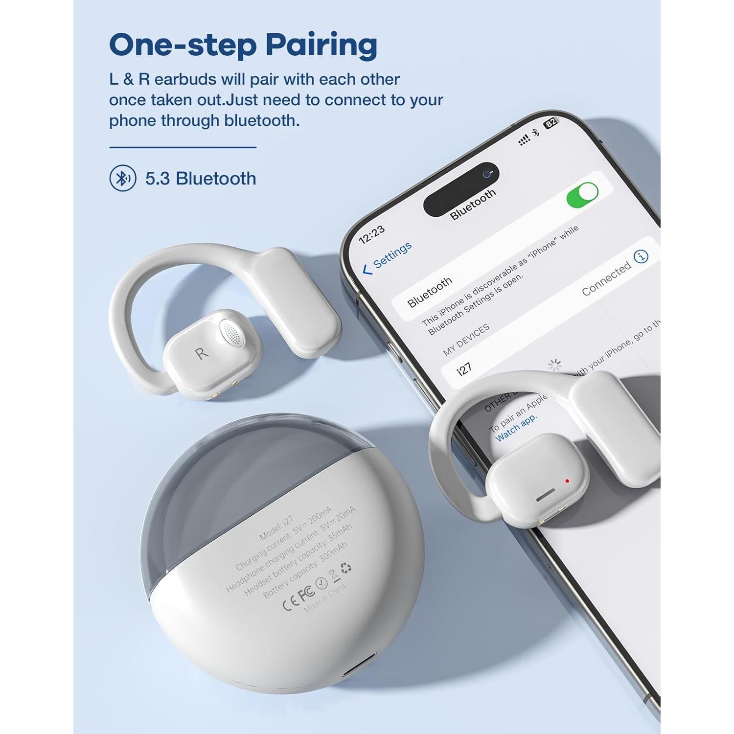 Auriculares Inalámbricos ROPASOMIC OpenRok Bluetooth 5.3 IPX6