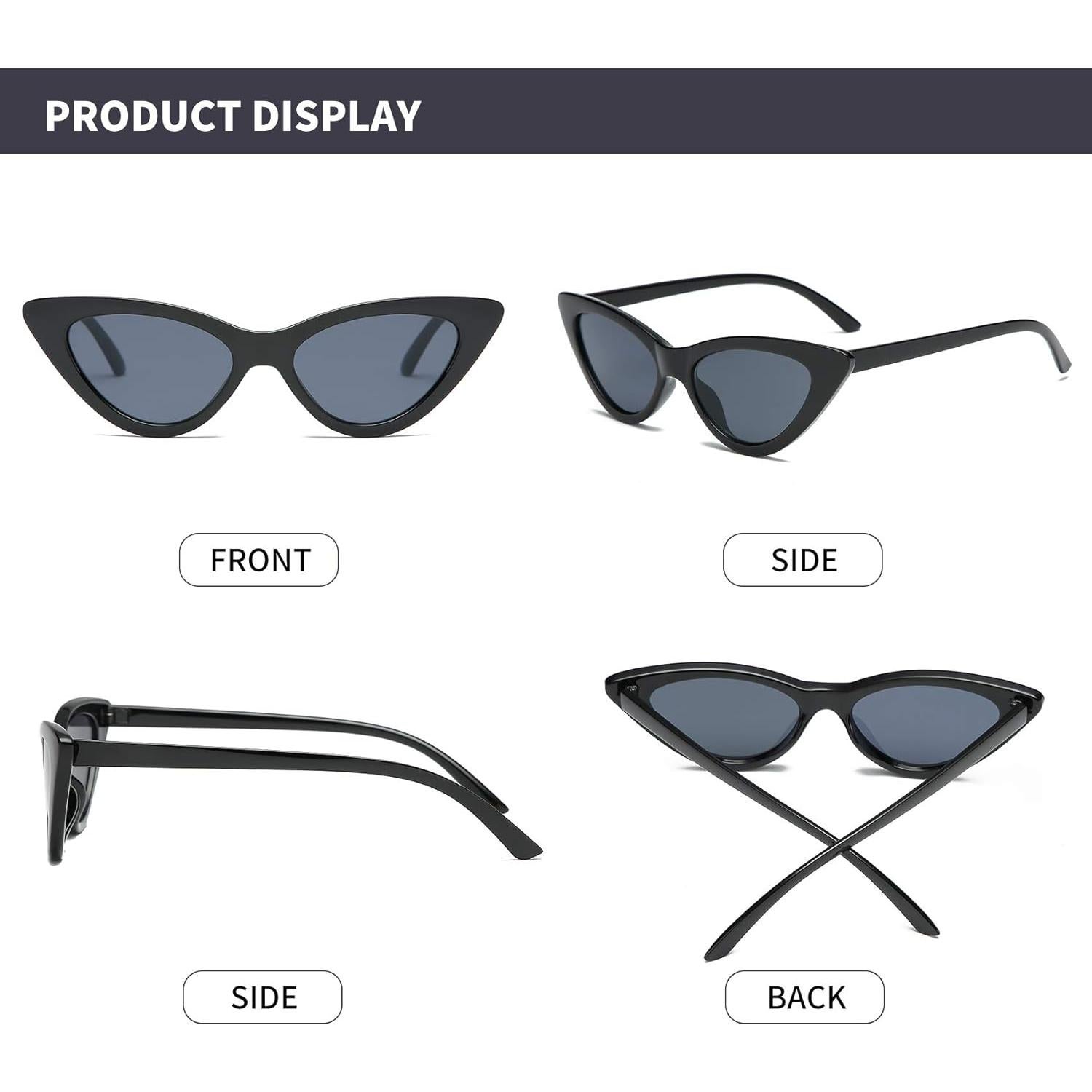 Gafas de sol retro de ojo de gato para mujer - UV400