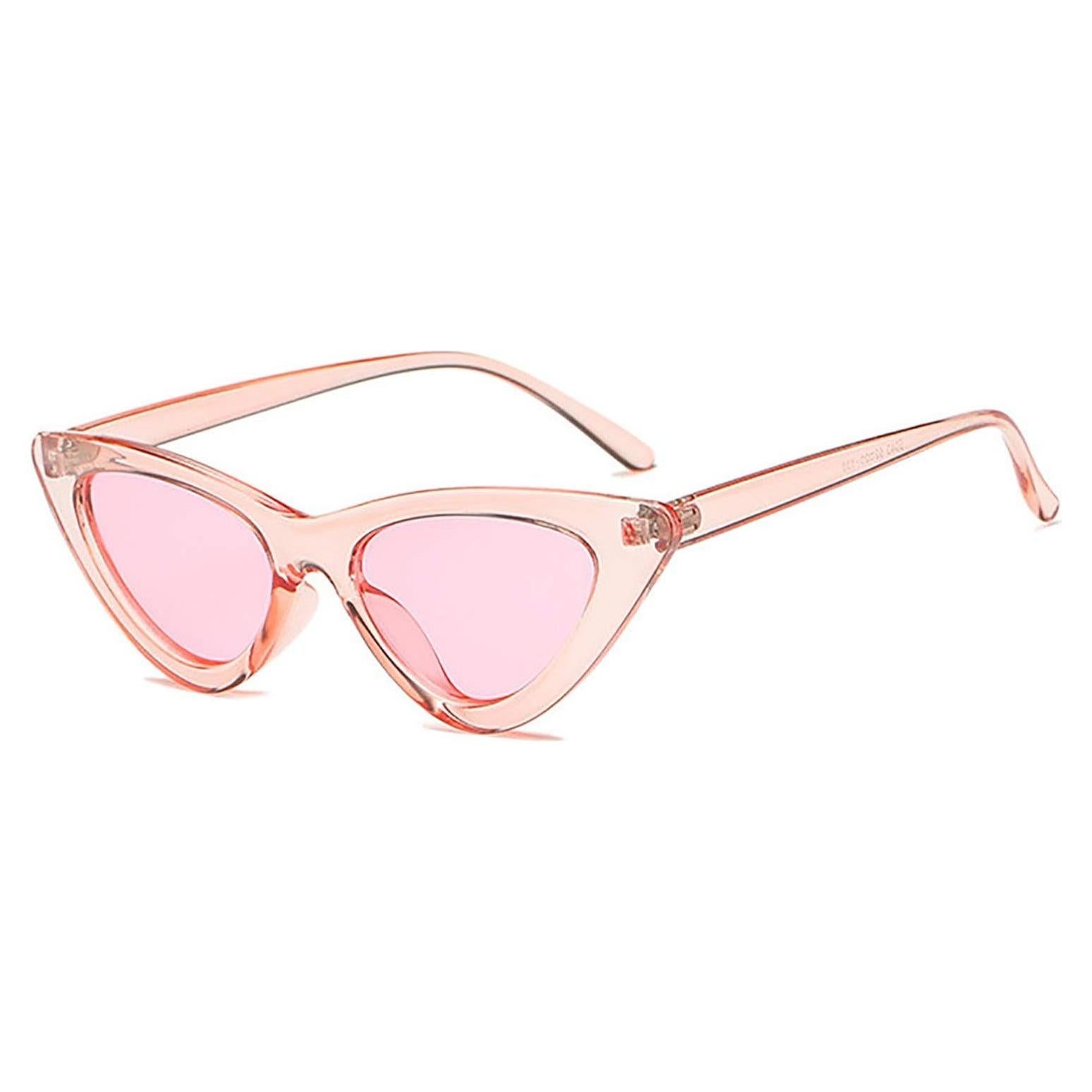 Gafas de sol retro de ojo de gato para mujeres - Rojo claro