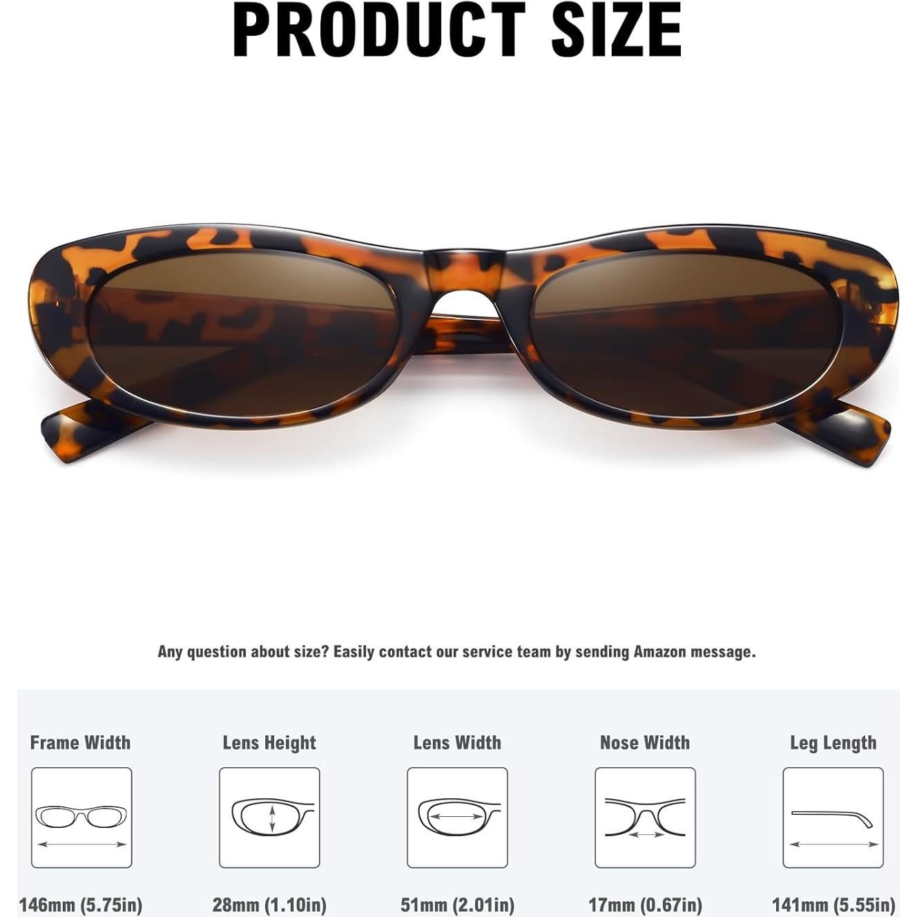 Gafas de sol ovaladas STORYCOAST para mujeres UV400 estilo retro