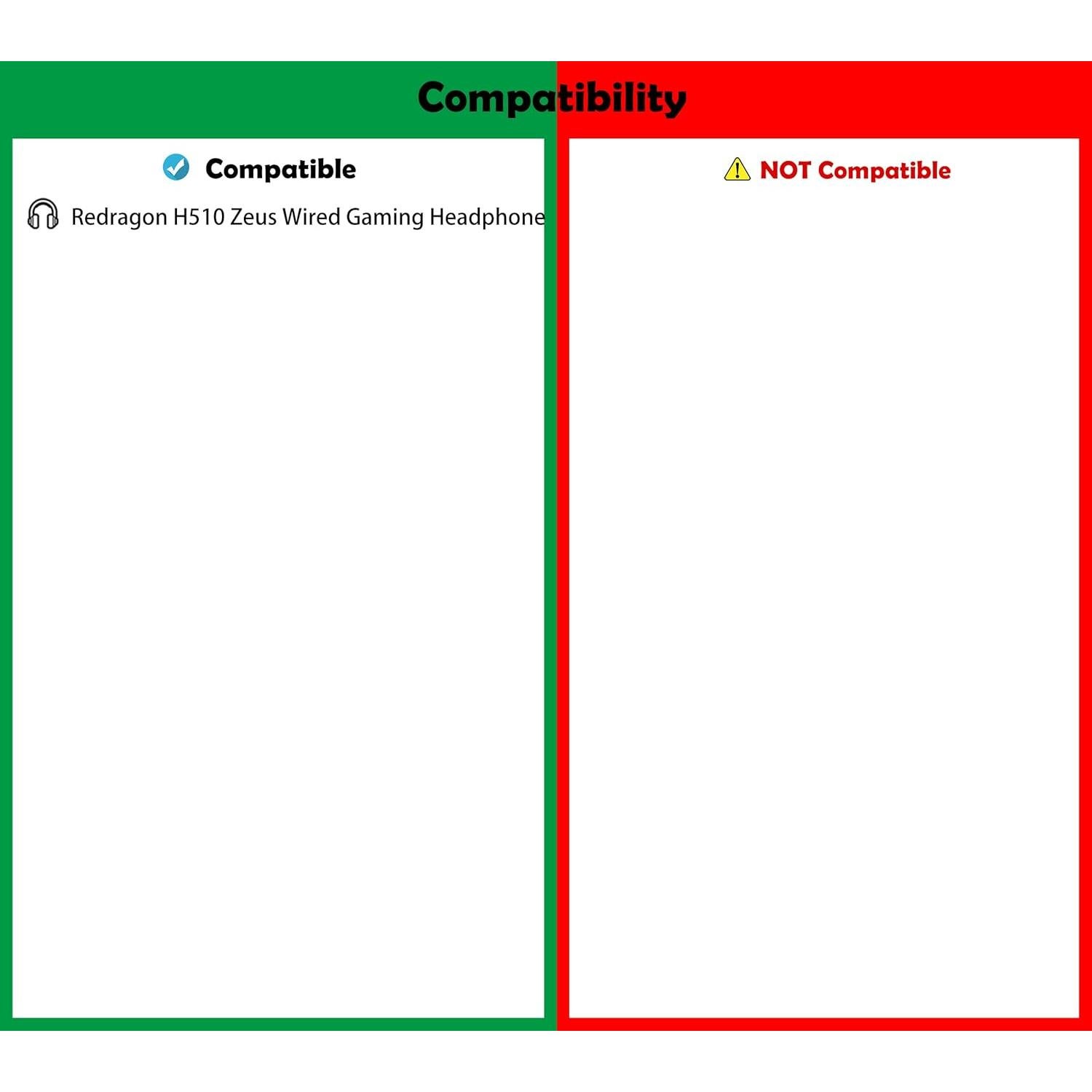 Almohadillas de Reemplazo DowiTech para Auriculares Redragon H510