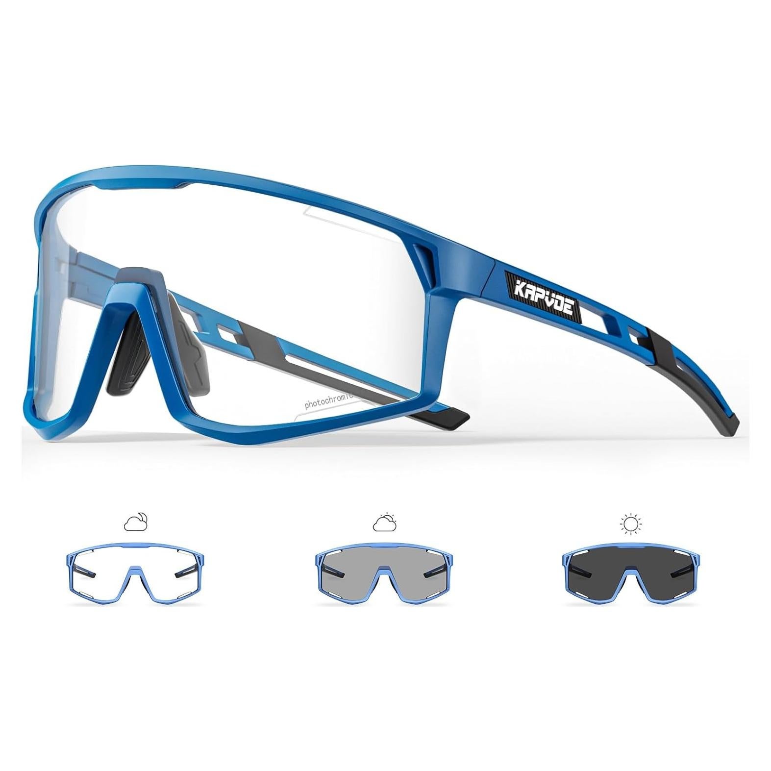 Gafas de Ciclismo KAPVOE K180 Fotoquímicas UV400