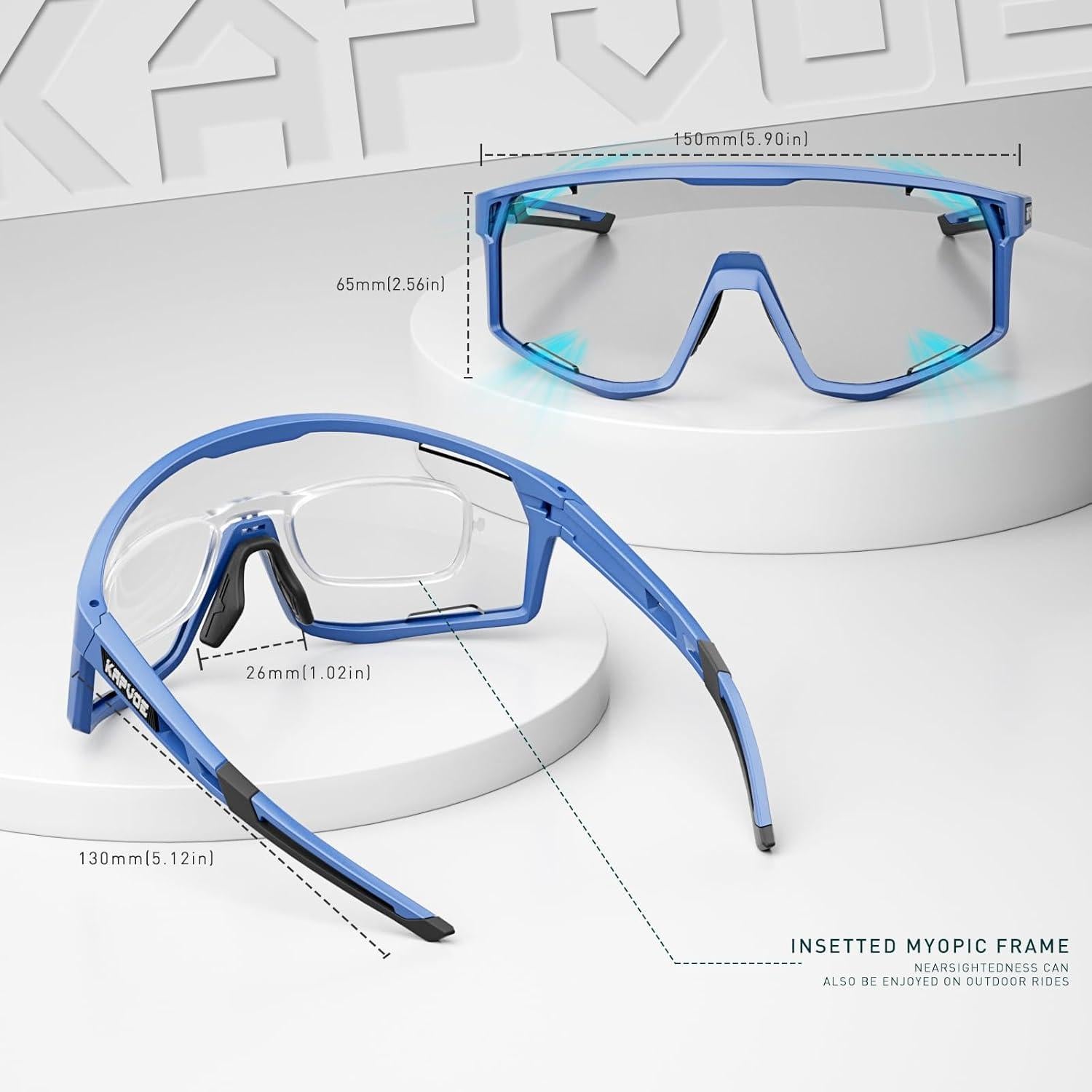 Gafas de Ciclismo KAPVOE K180 Fotoquímicas UV400