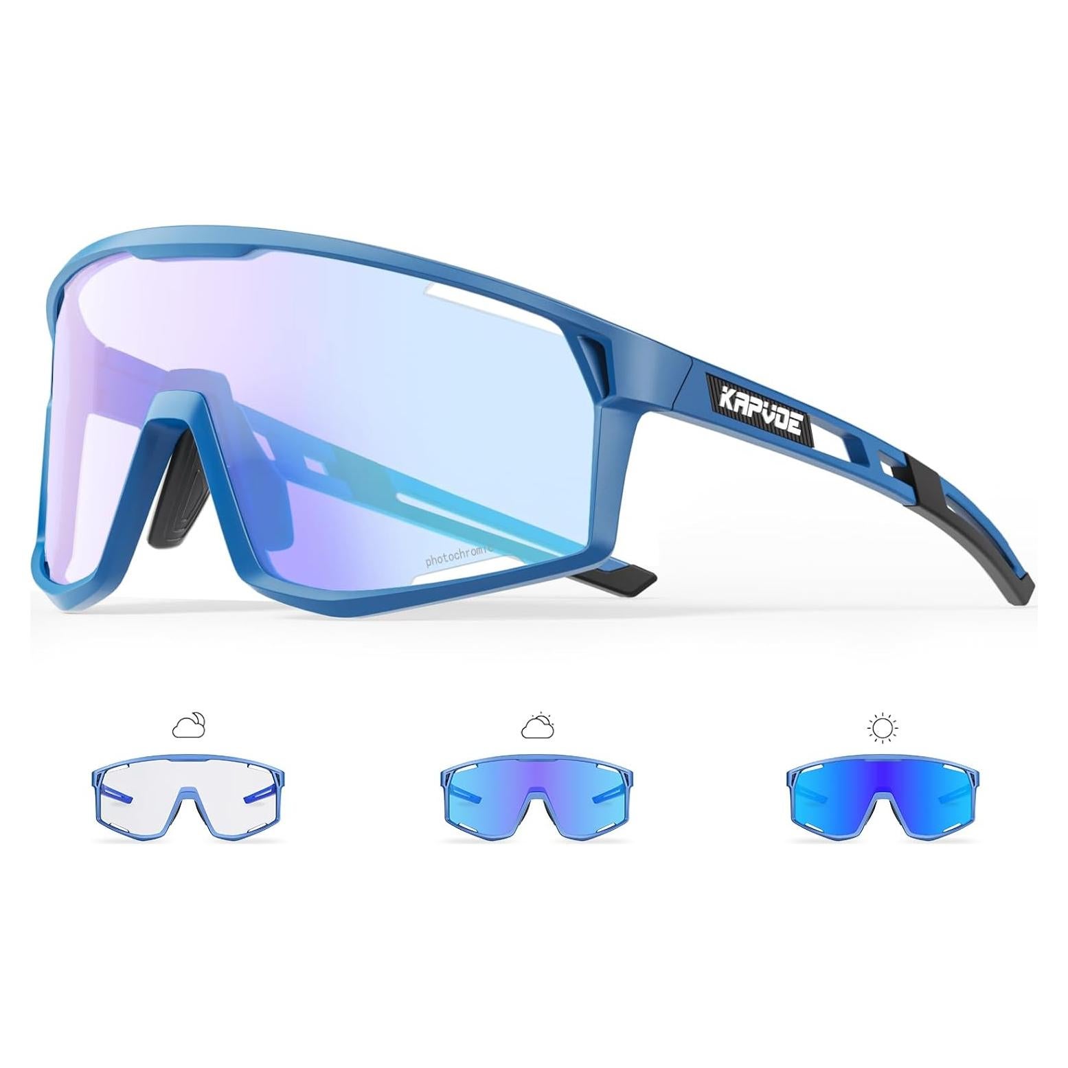 Gafas de Ciclismo KAPVOE K180 Fotoquímicas UV400