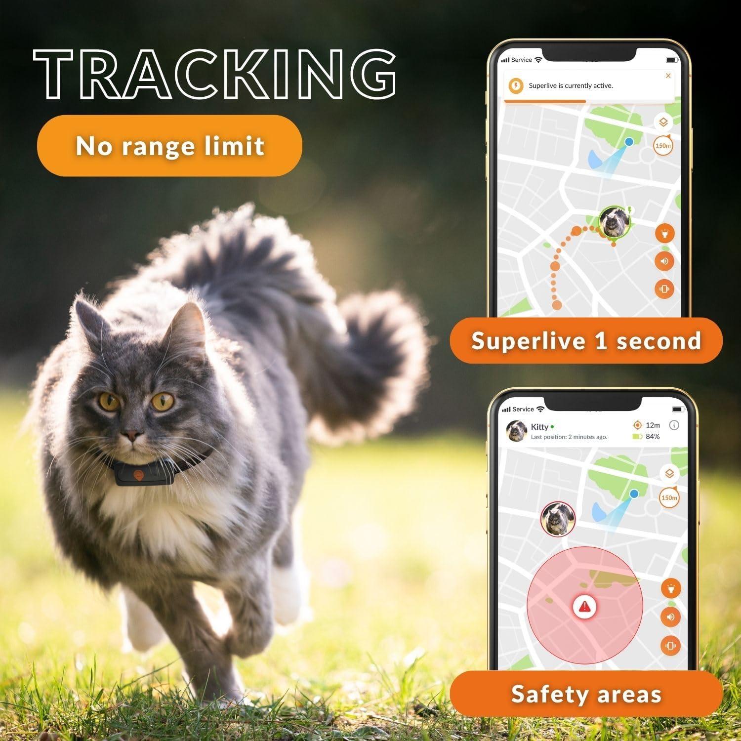 Rastreador GPS Weenect Cat XS para gatos | Mini y ligero