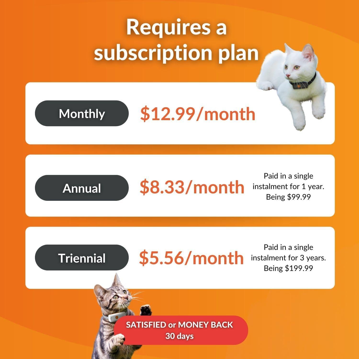 Rastreador GPS Weenect Cat XS para gatos | Mini y ligero