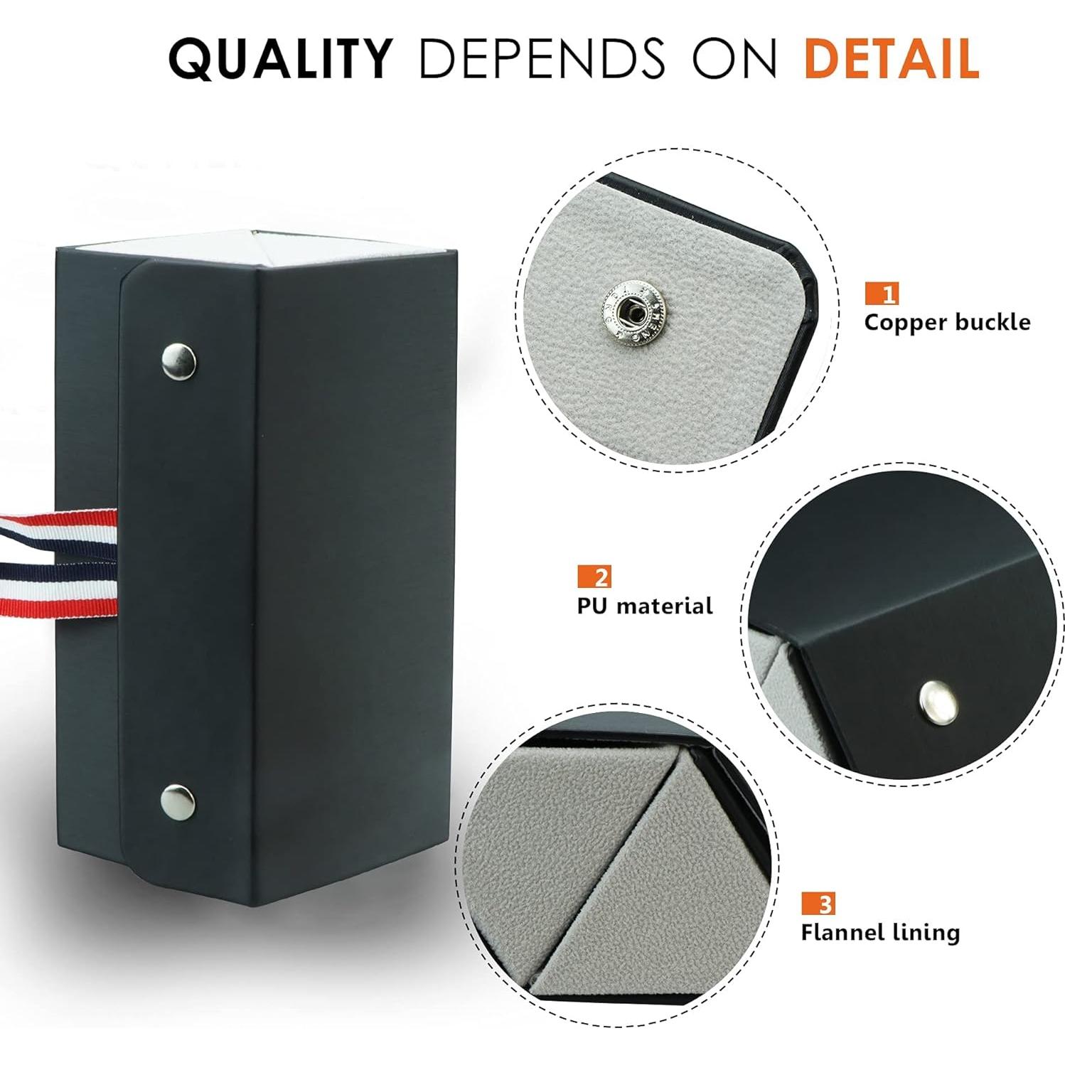 LifeArt Eyeglass Case Hard Shell, Portable Sunglass Case, Fashionable PU Leather Eyeglass Case, Lightweight