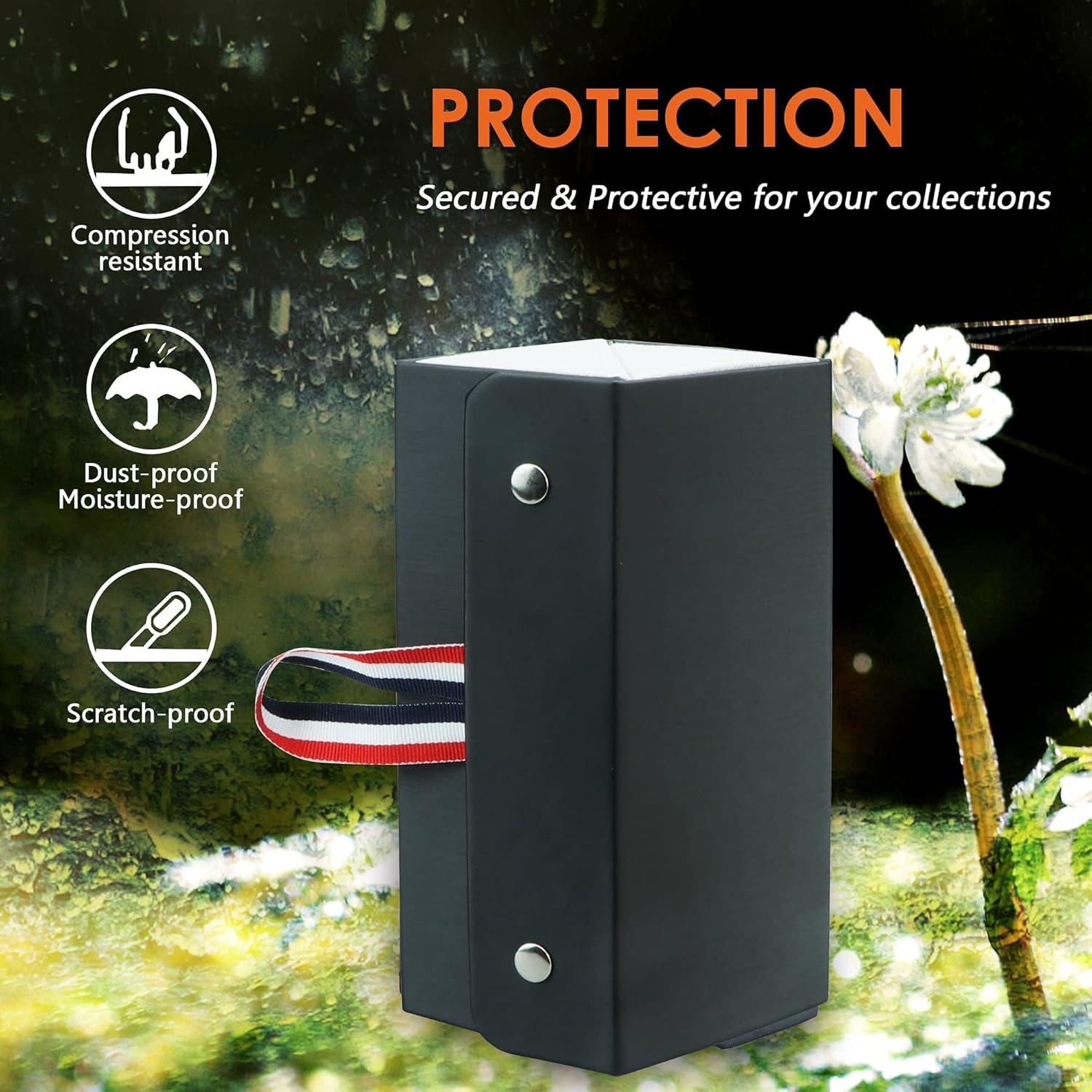 LifeArt Eyeglass Case Hard Shell, Portable Sunglass Case, Fashionable PU Leather Eyeglass Case, Lightweight