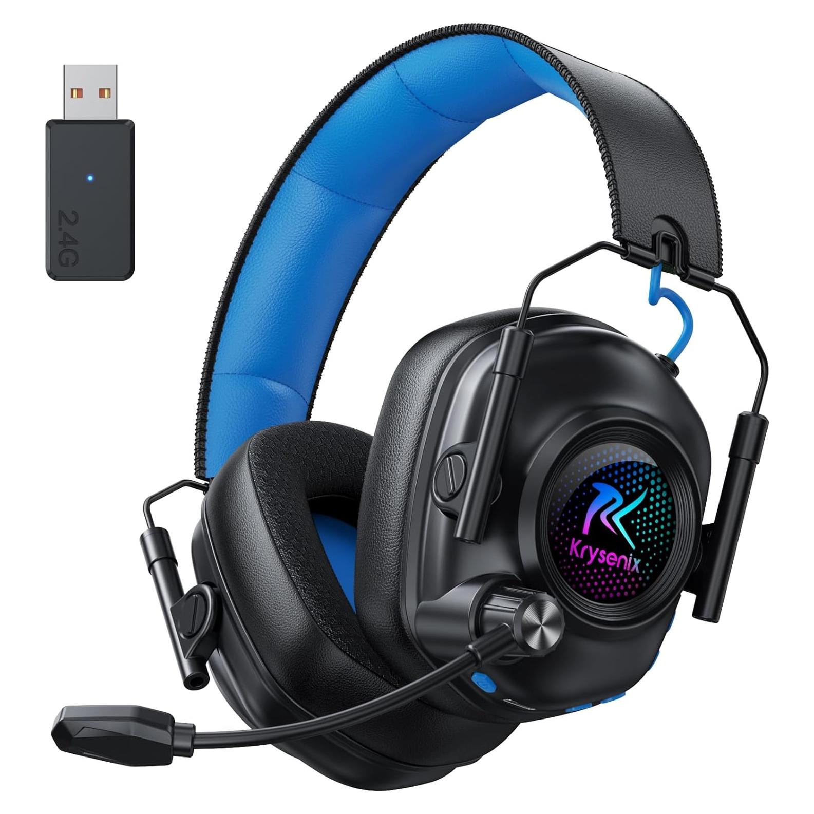 Auriculares Gaming Inalámbricos Krysenix KGH2 40H PS5 PS4 PC