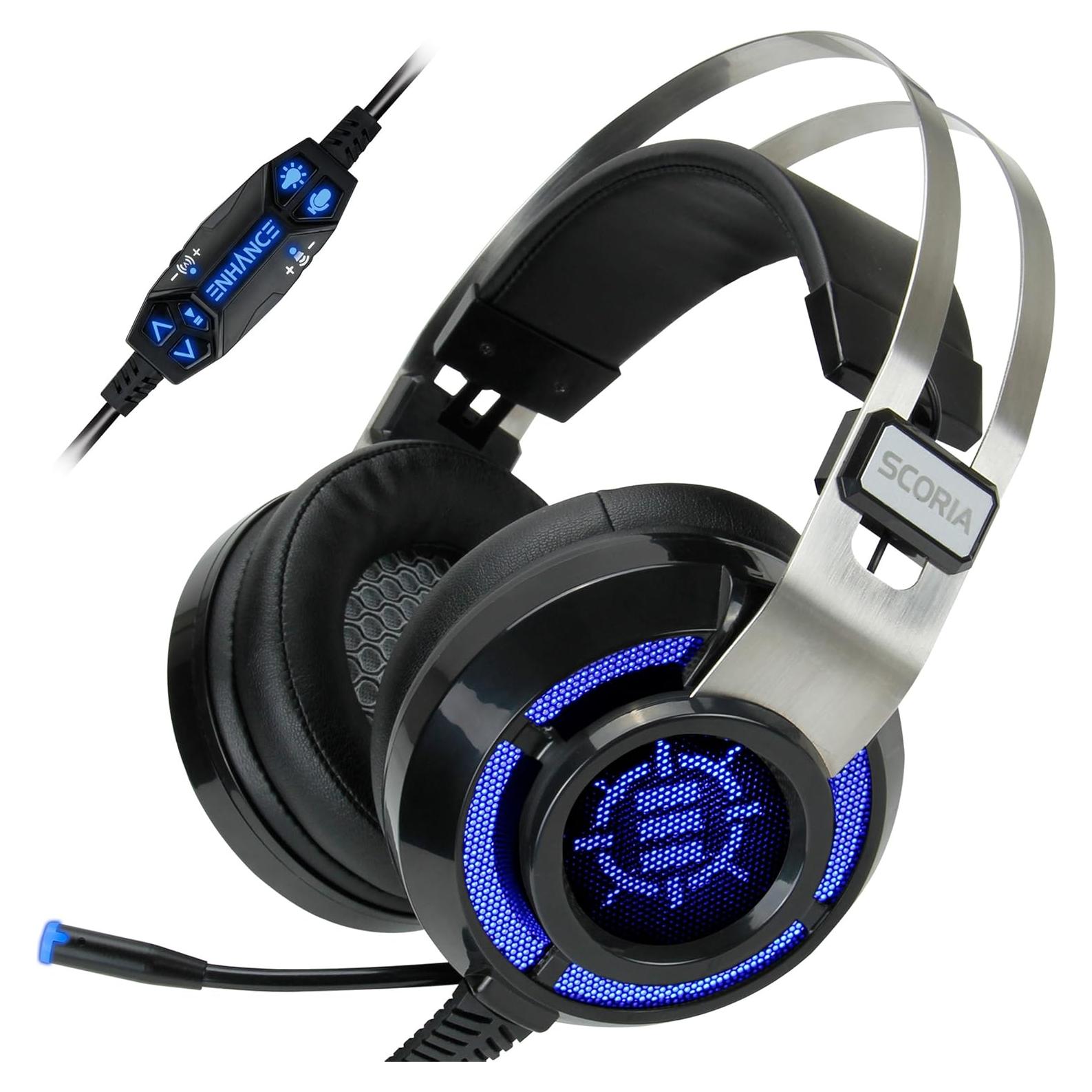 Auriculares Gaming ENHANCE Scoria USB 7.1 con Micrófono