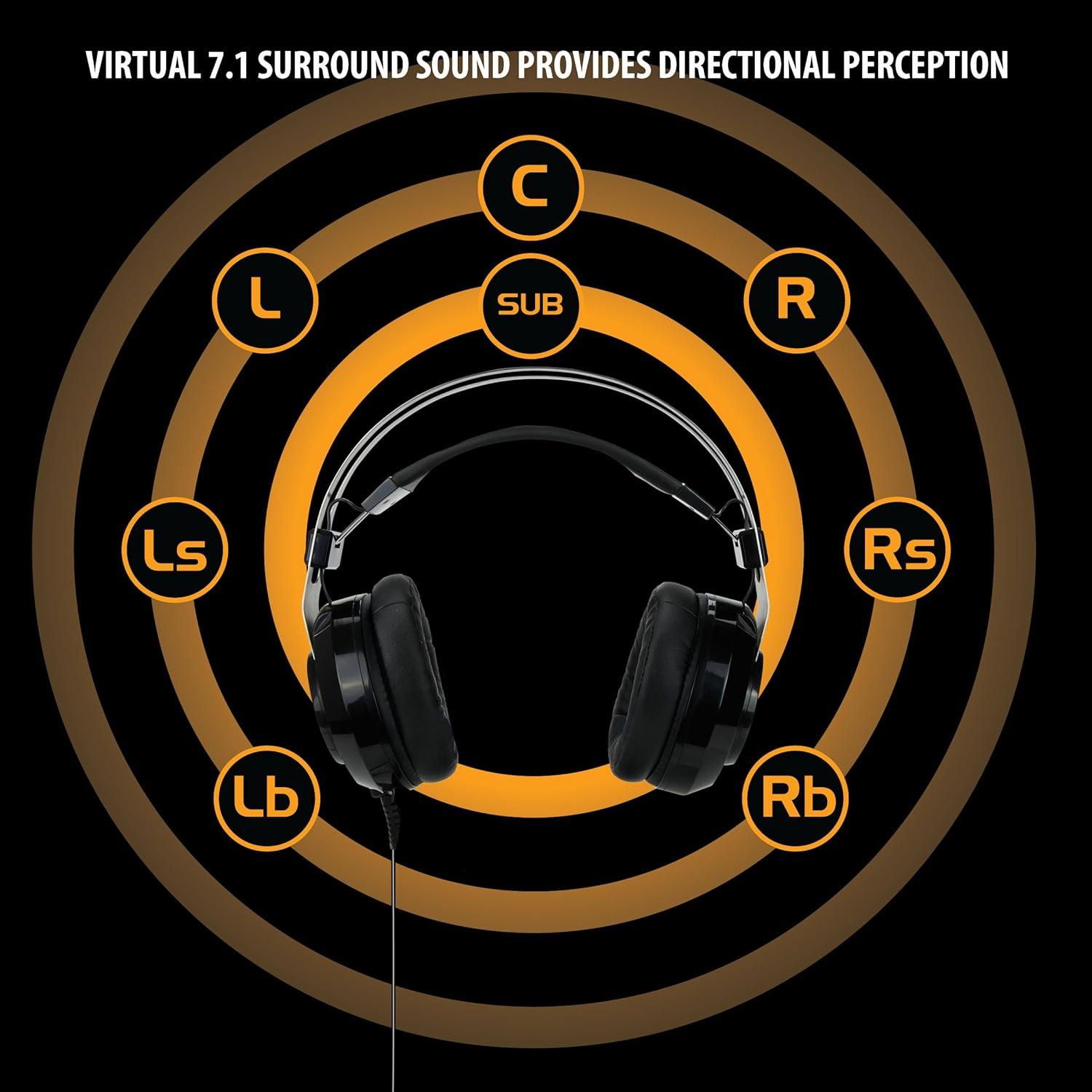Auriculares Gaming ENHANCE Scoria USB 7.1 con Micrófono