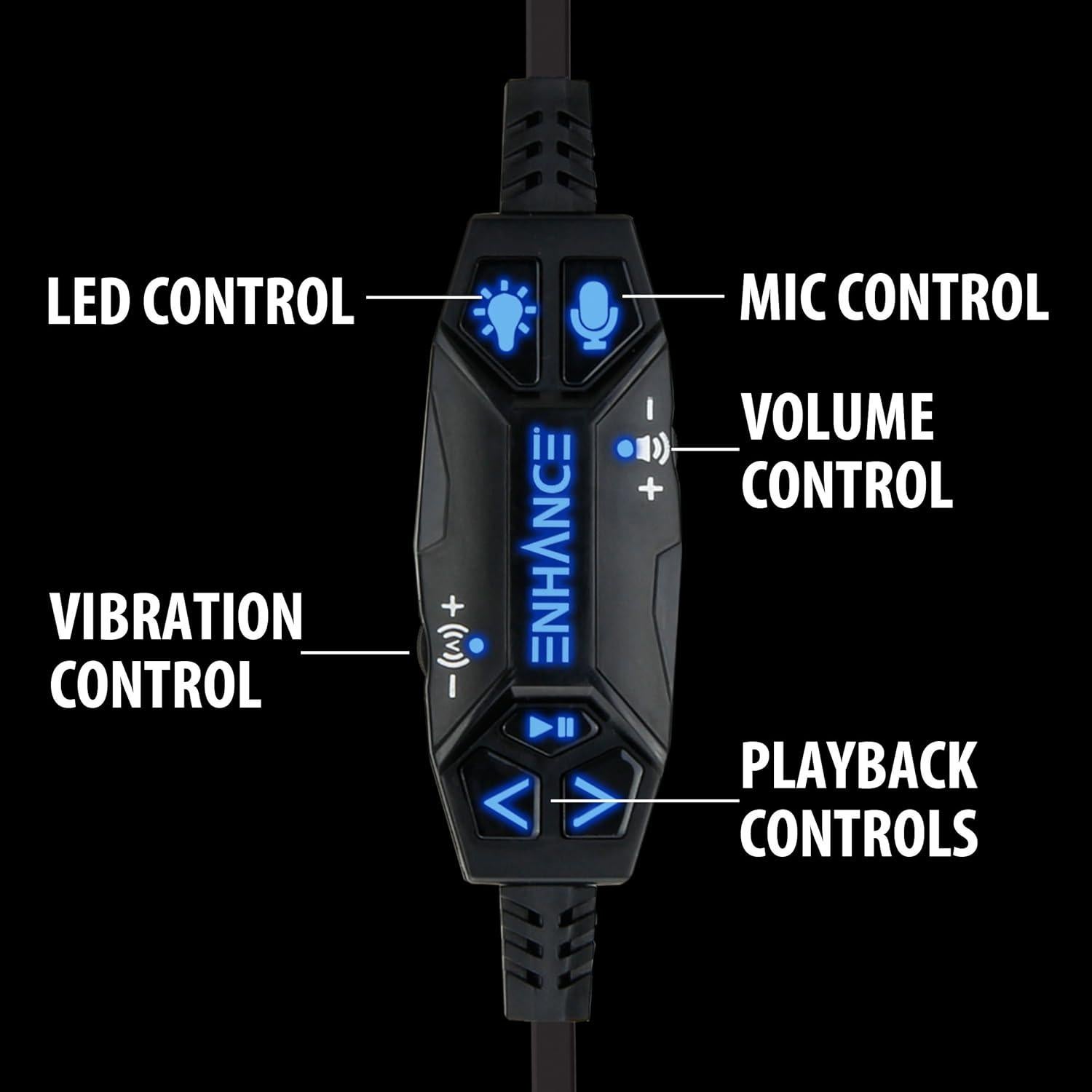 Auriculares Gaming ENHANCE Scoria USB 7.1 con Micrófono