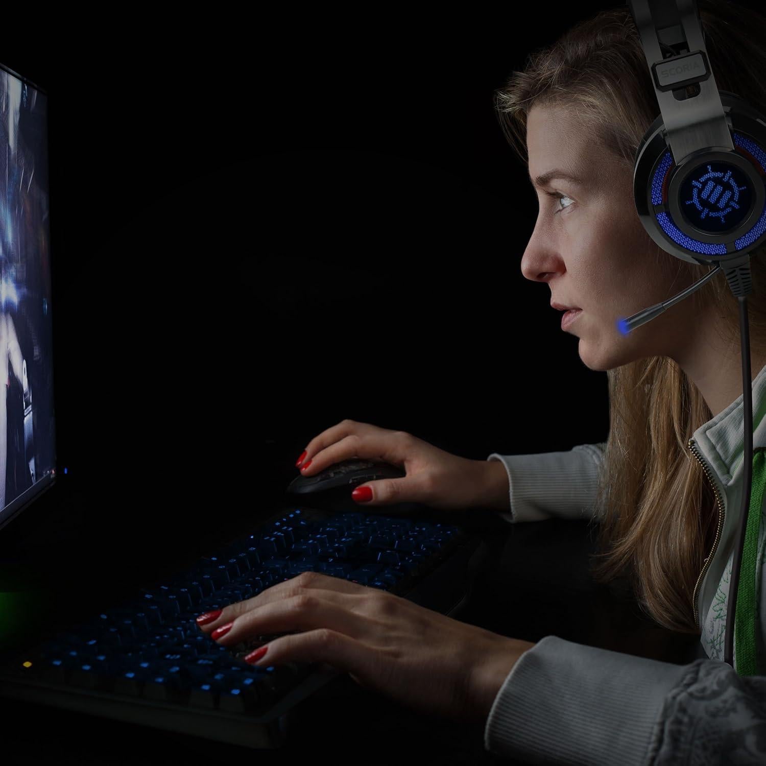 Auriculares Gaming ENHANCE Scoria USB 7.1 con Micrófono