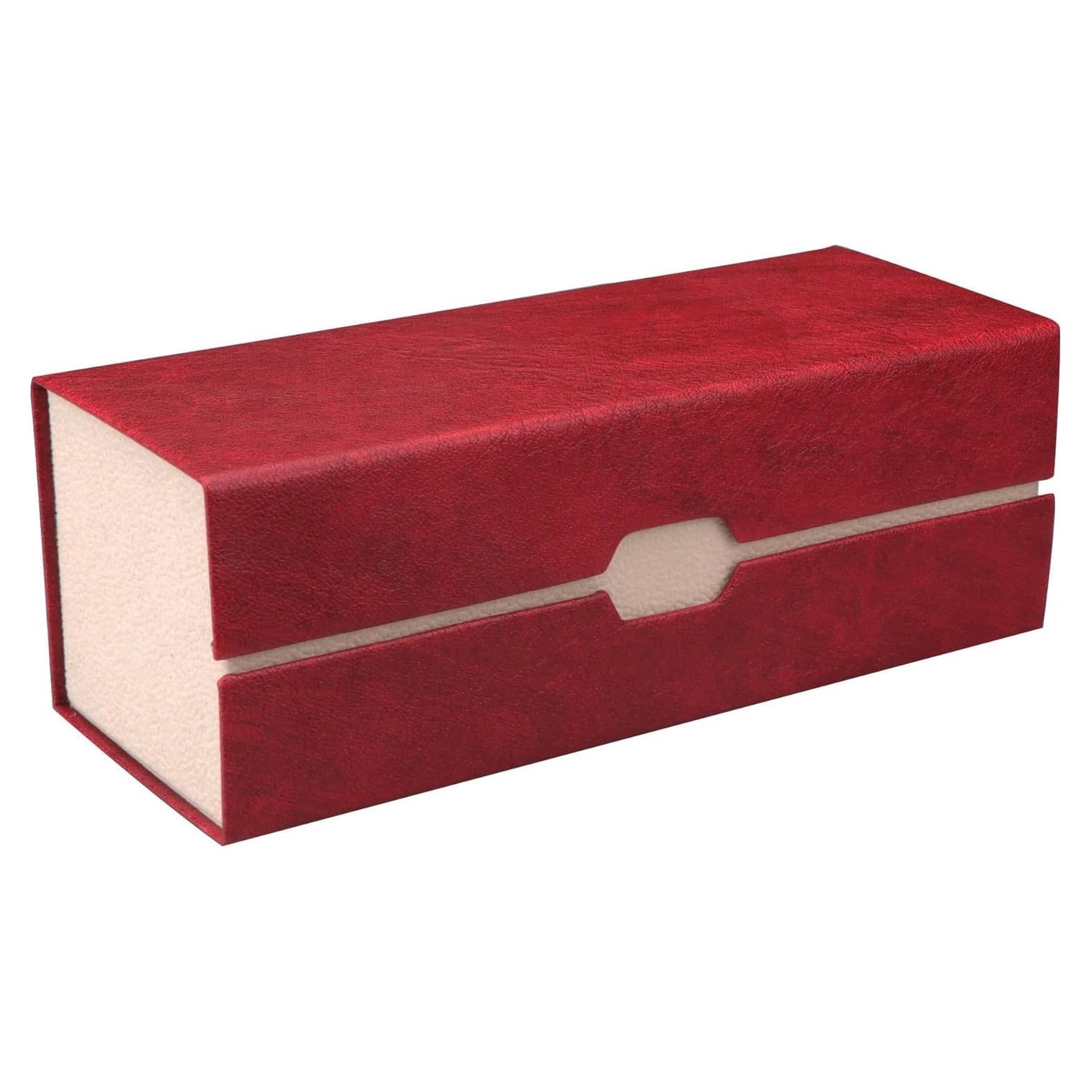 Estuche para Gafas LifeArt Plegable de Cuero PU Rojo