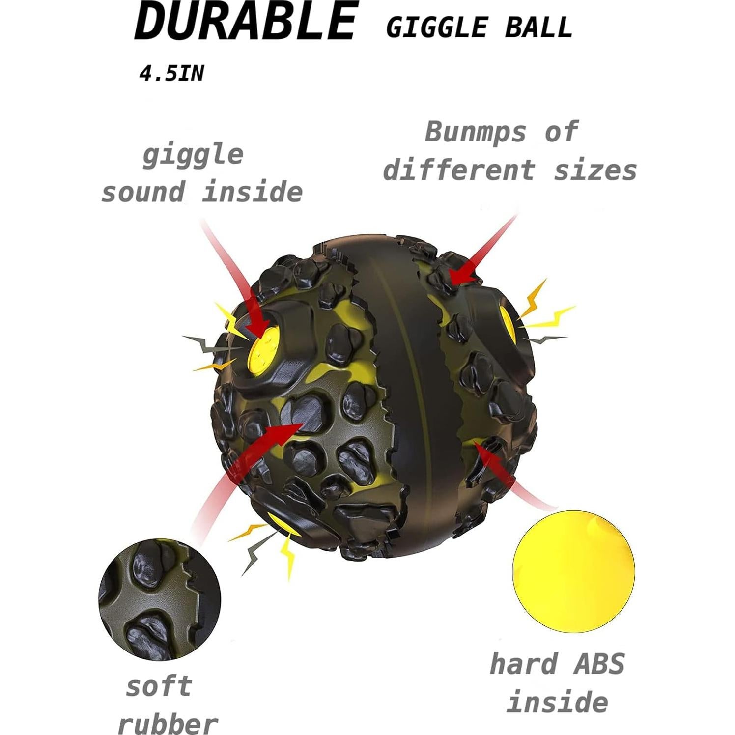 Pelota Interactiva BARDEIMIES para Perros Resistentes 11.94 cm