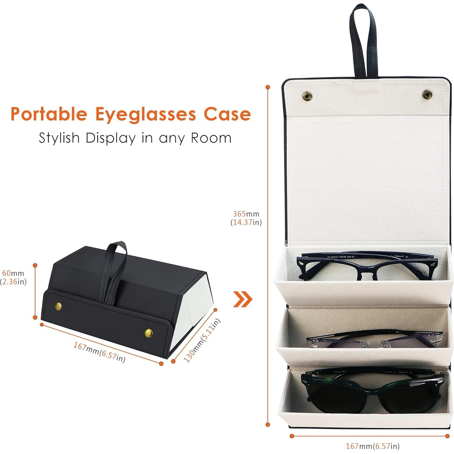 Estuche Duro LifeArt para Gafas de Sol y Ópticas Negro