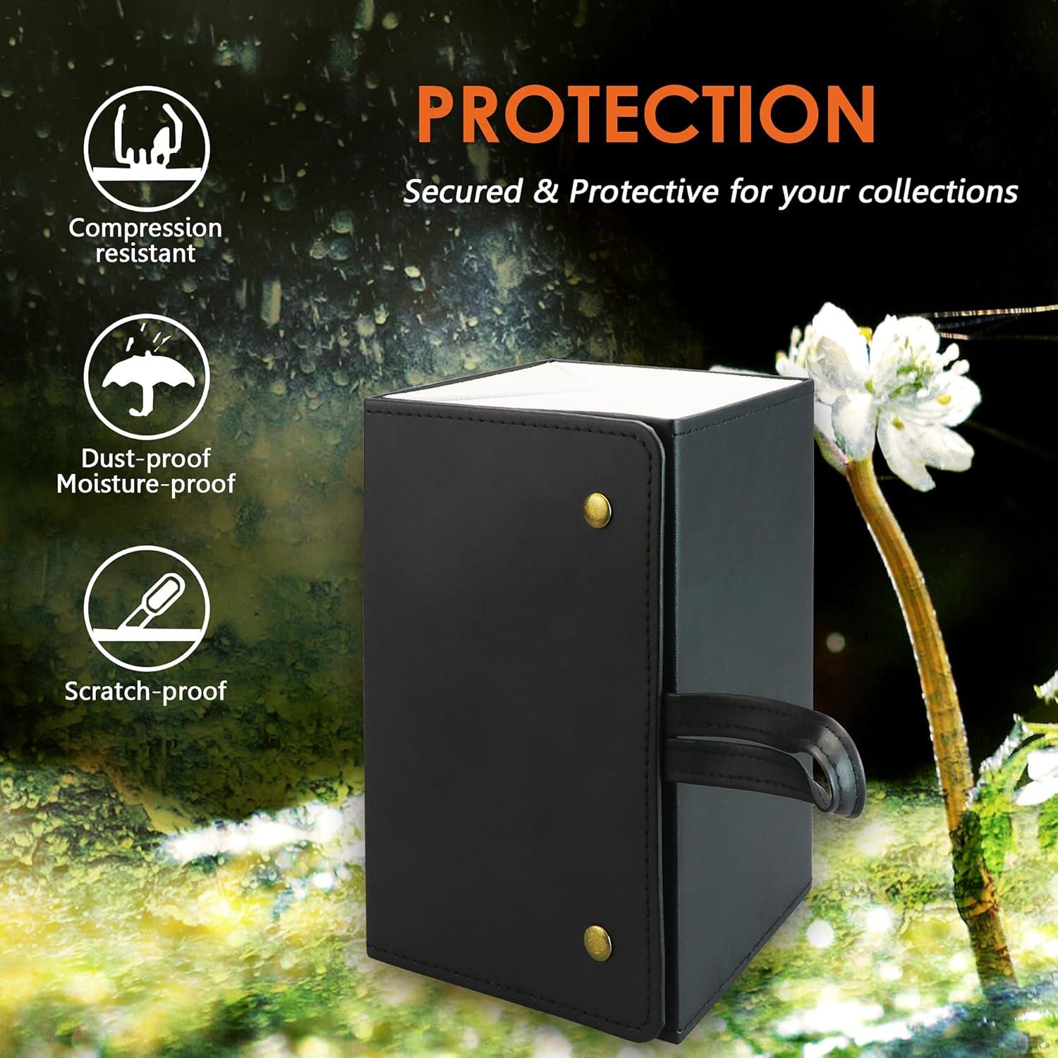 Estuche Duro para Gafas LifeArt, Plegable y Ligero, Negro