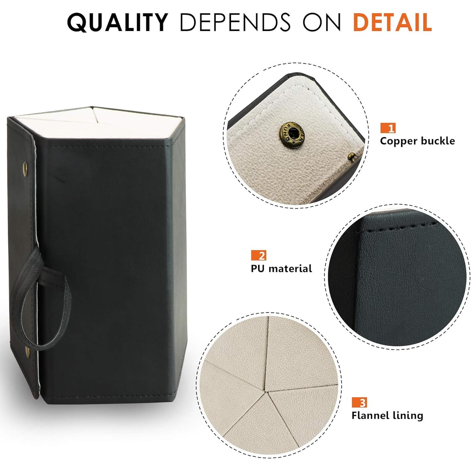 Estuche para Gafas LifeArt Plegable Negro 52x17cm