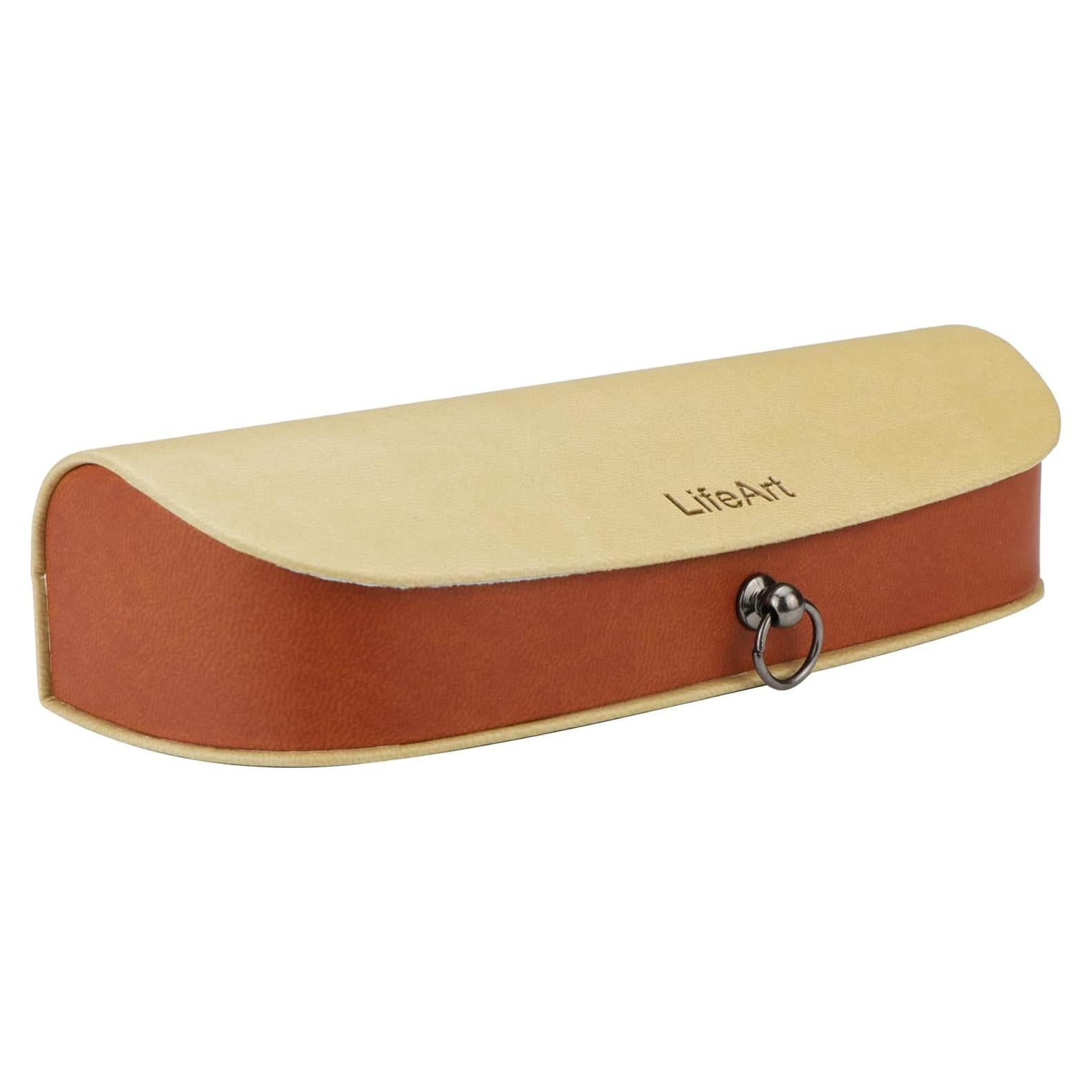 Estuche para Gafas LifeArt Plegable PU Amarillo Claro