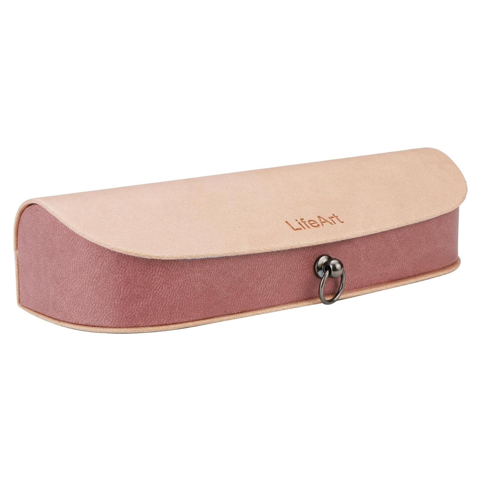 Estuche para Gafas LifeArt Plegable PU Rosa Claro