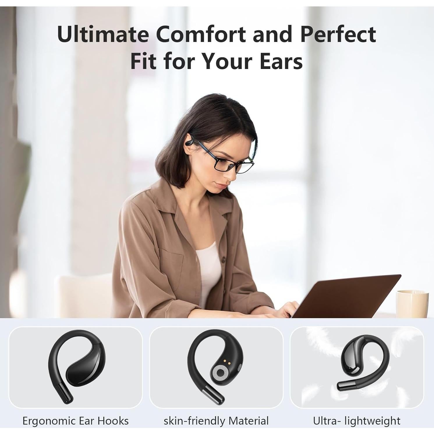 Auriculares Inalámbricos Psadhi J500 Plus Bluetooth 5.4 IPX7