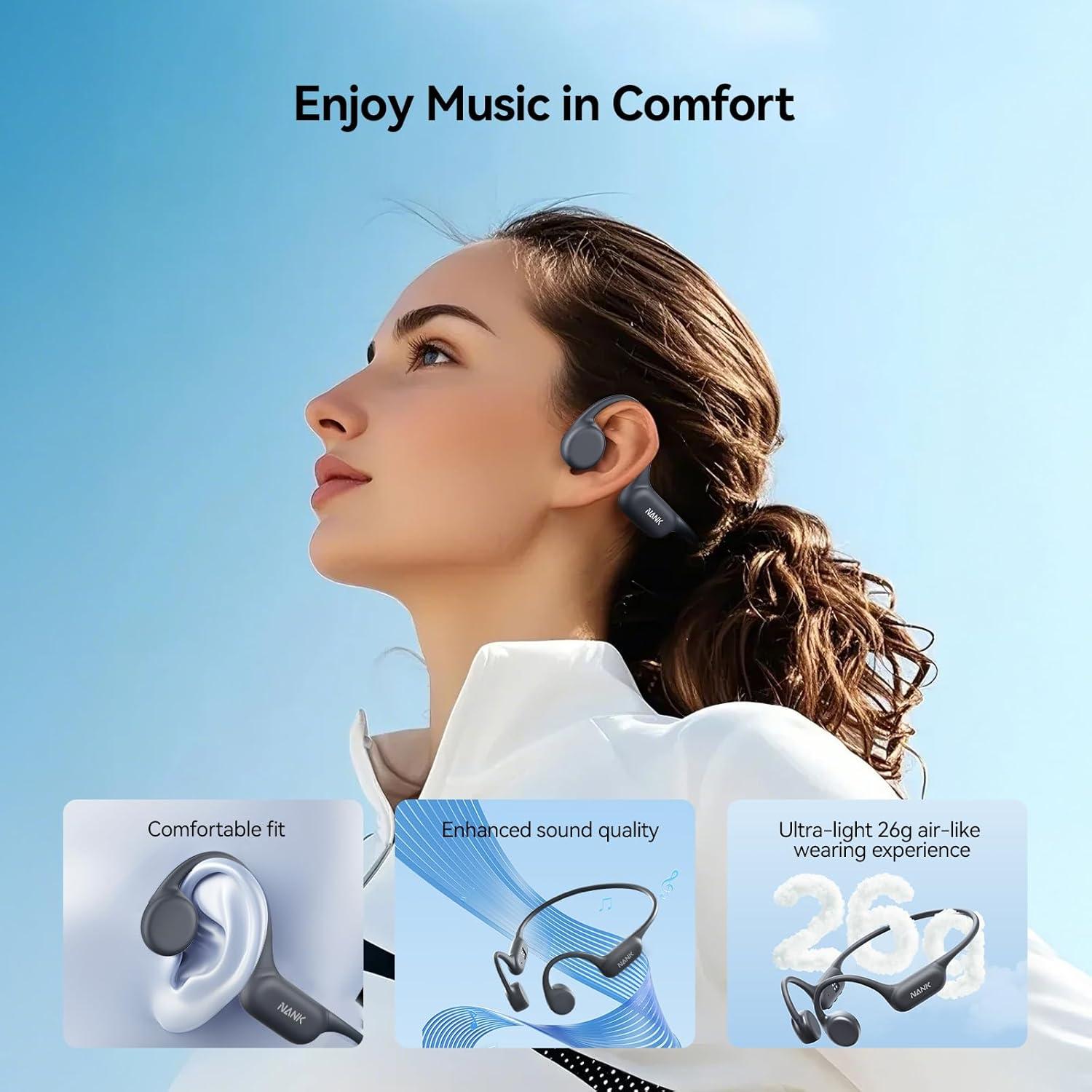 Auriculares de Conducción Ósea NANK Runner4 Bluetooth 5.4 IP68