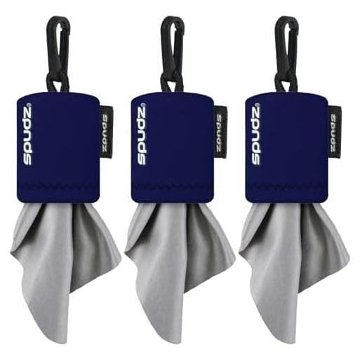 Paño Microfibra SPUDZ Clásico 15x15 cm Azul Marino (3 Pzs)