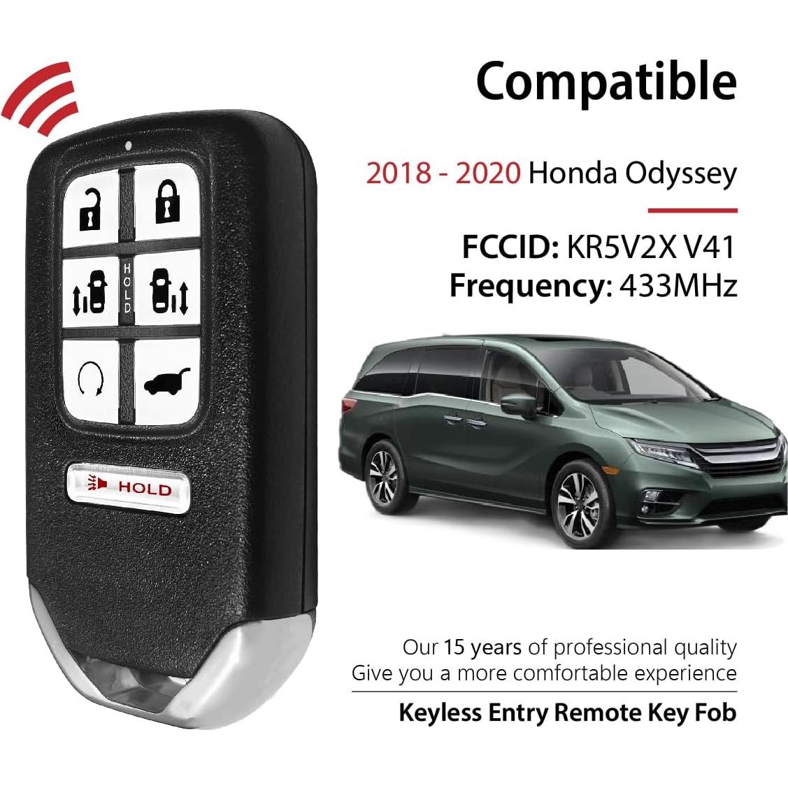 Control Remoto de Llave Honda Odyssey 2018-2020 KR5V2X V41