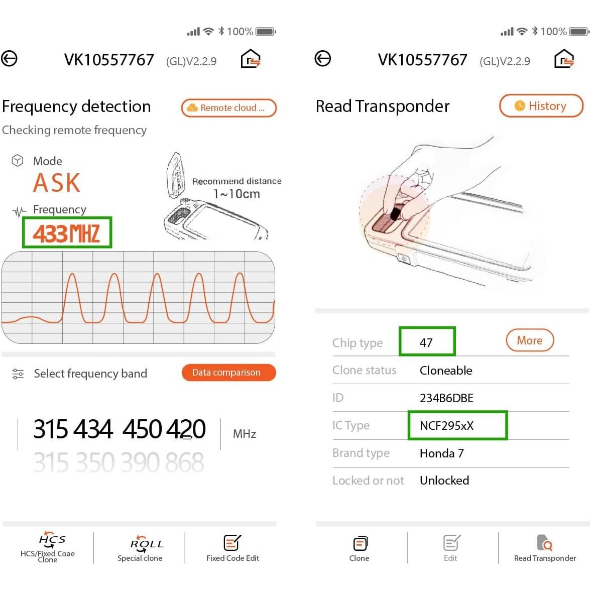Control Remoto de Llave Honda Odyssey 2018-2020 KR5V2X V41