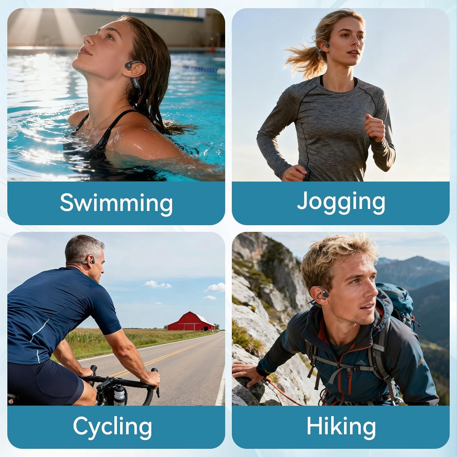 Auriculares Inalámbricos Viyawise B11 Conducción Ósea IP68 32GB