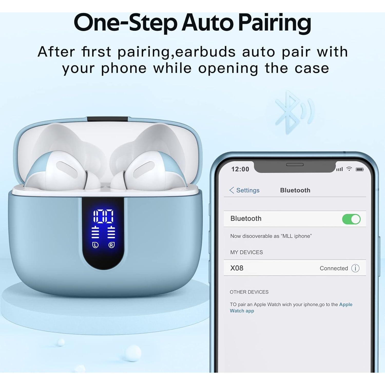 Auriculares Inalámbricos TAGRY X08 Bluetooth 5.0 IPX5 60H