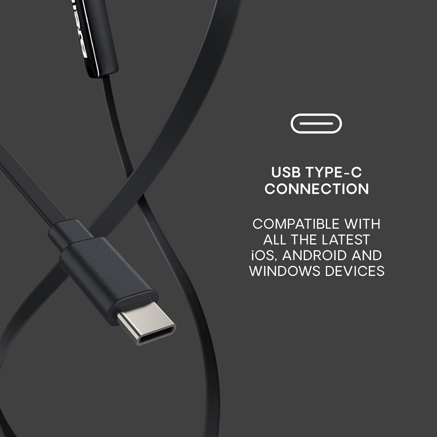 Auriculares USB C Urbanista San Francisco con Micrófono Negro