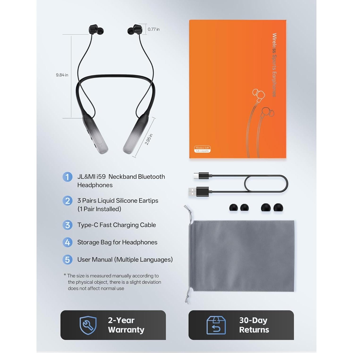 Auriculares In-Ear JL&MI i59 Bluetooth 5.4 con Cancelación de Ruido