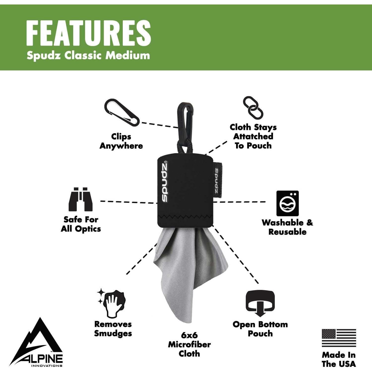 Paño Microfibra SPUDZ Classic 15x15 cm Chevron Gris - 3 Pzas