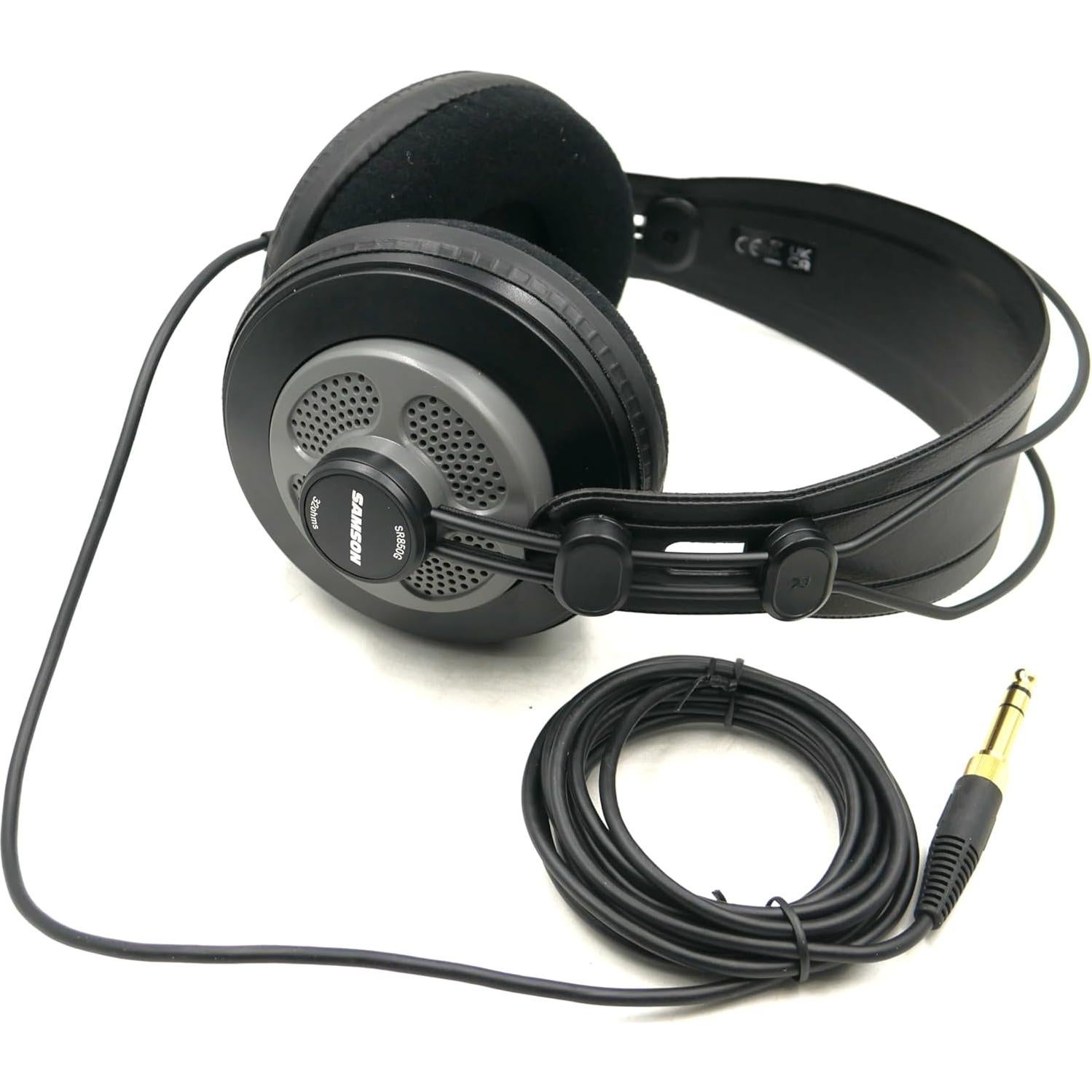 Auriculares de Estudio Samson SR850G Semiabiertos 50mm Grafito
