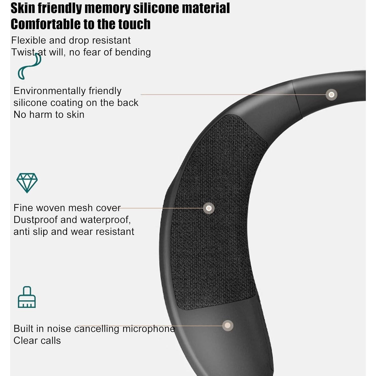 Altavoz Bluetooth de Cuello Diydeg 3D Surround 3W Ligero