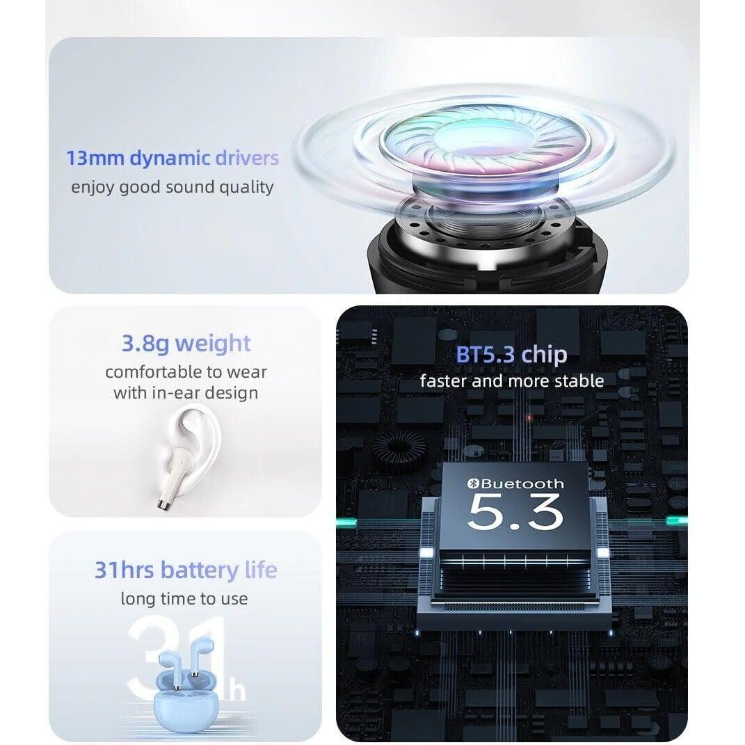 Auriculares Inalámbricos TWS USAMS Rhymbo Bluetooth 5.3 IPX4