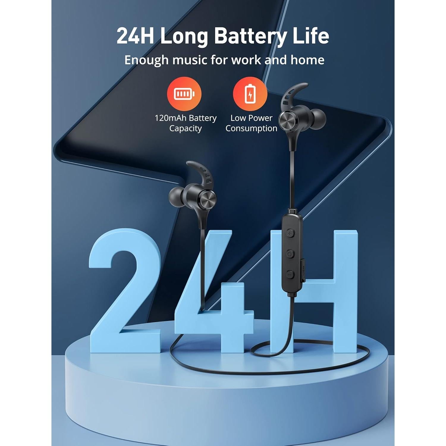 Auriculares Inalámbricos Gsoemon BH032 Bluetooth 5.2 IPX7 24H