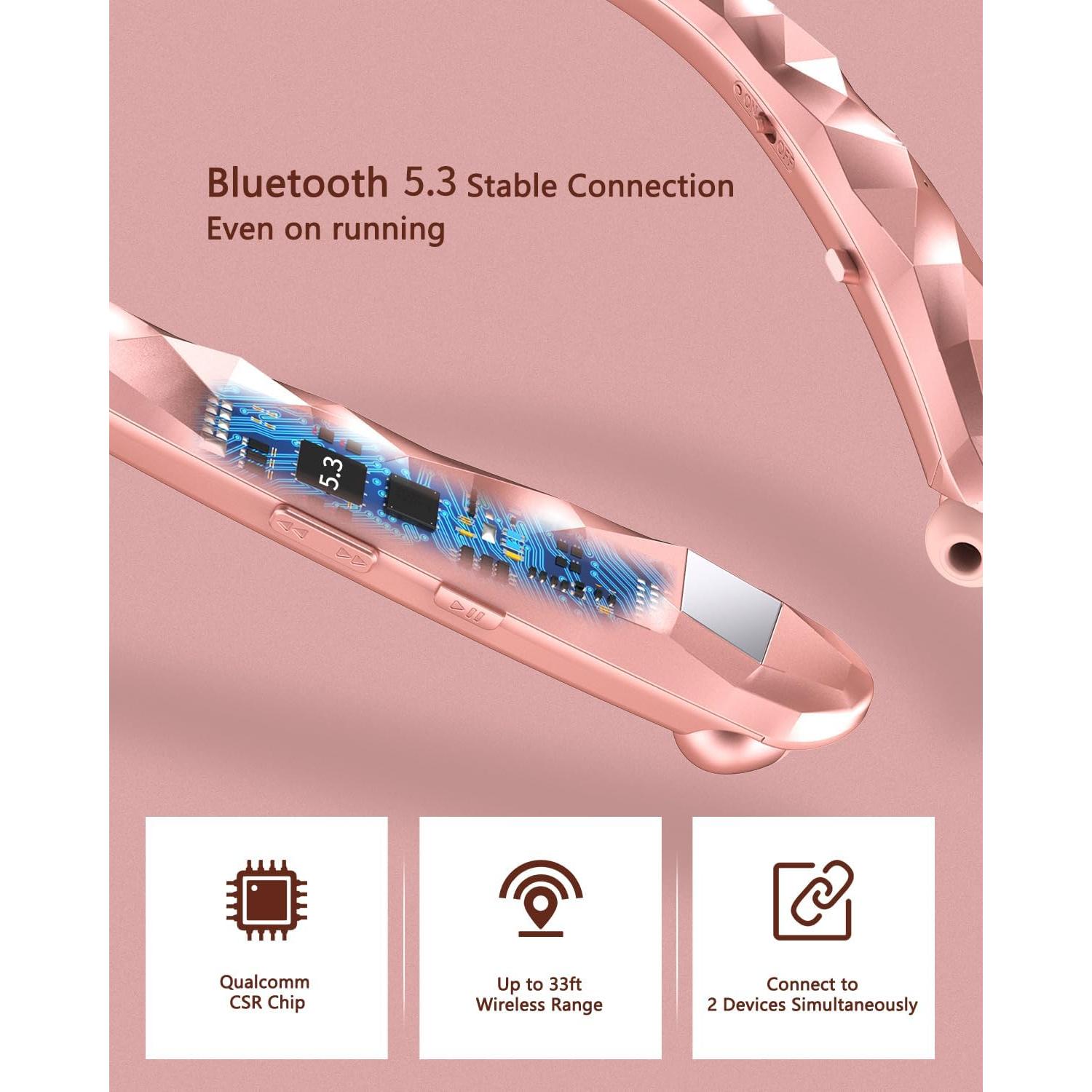 Auriculares Bluetooth Finpola BBH919 Retráctiles IPX5 16H