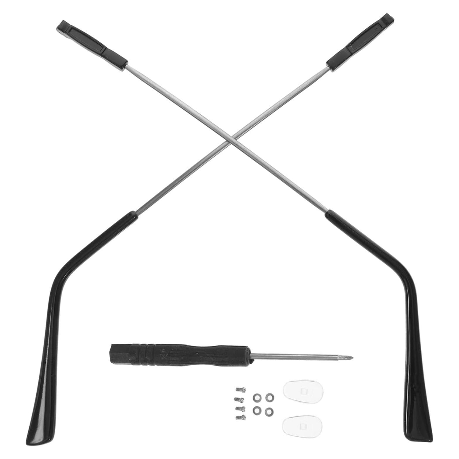 1pair Metal Glasses Replacement Arms Eyewear Temple Parts for Sunglasses Eyeglasses Non- Design Easy Installation for Repairing