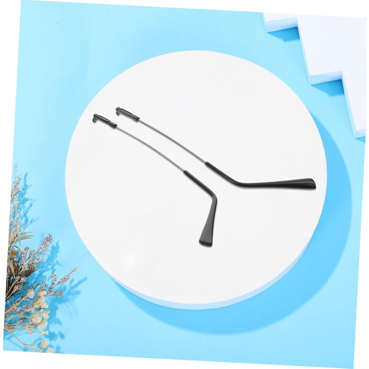 1pair Metal Glasses Replacement Arms Eyewear Temple Parts for Sunglasses Eyeglasses Non- Design Easy Installation for Repairing