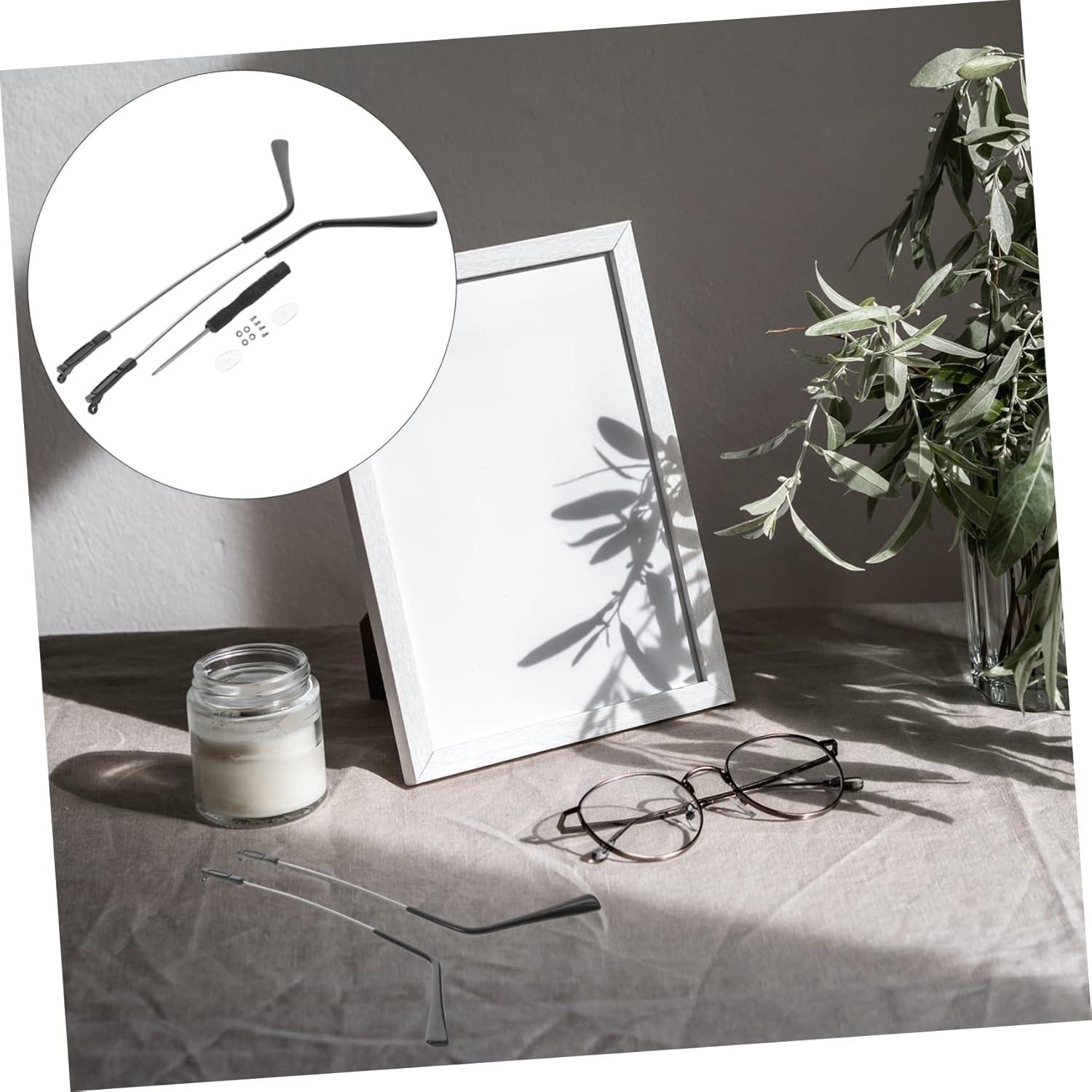 1pair Metal Glasses Replacement Arms Eyewear Temple Parts for Sunglasses Eyeglasses Non- Design Easy Installation for Repairing