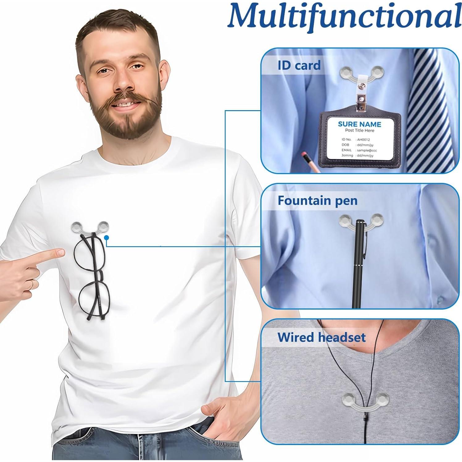 Soporte Magnético para Gafas HKNR Clip Unisex Negro y Gris