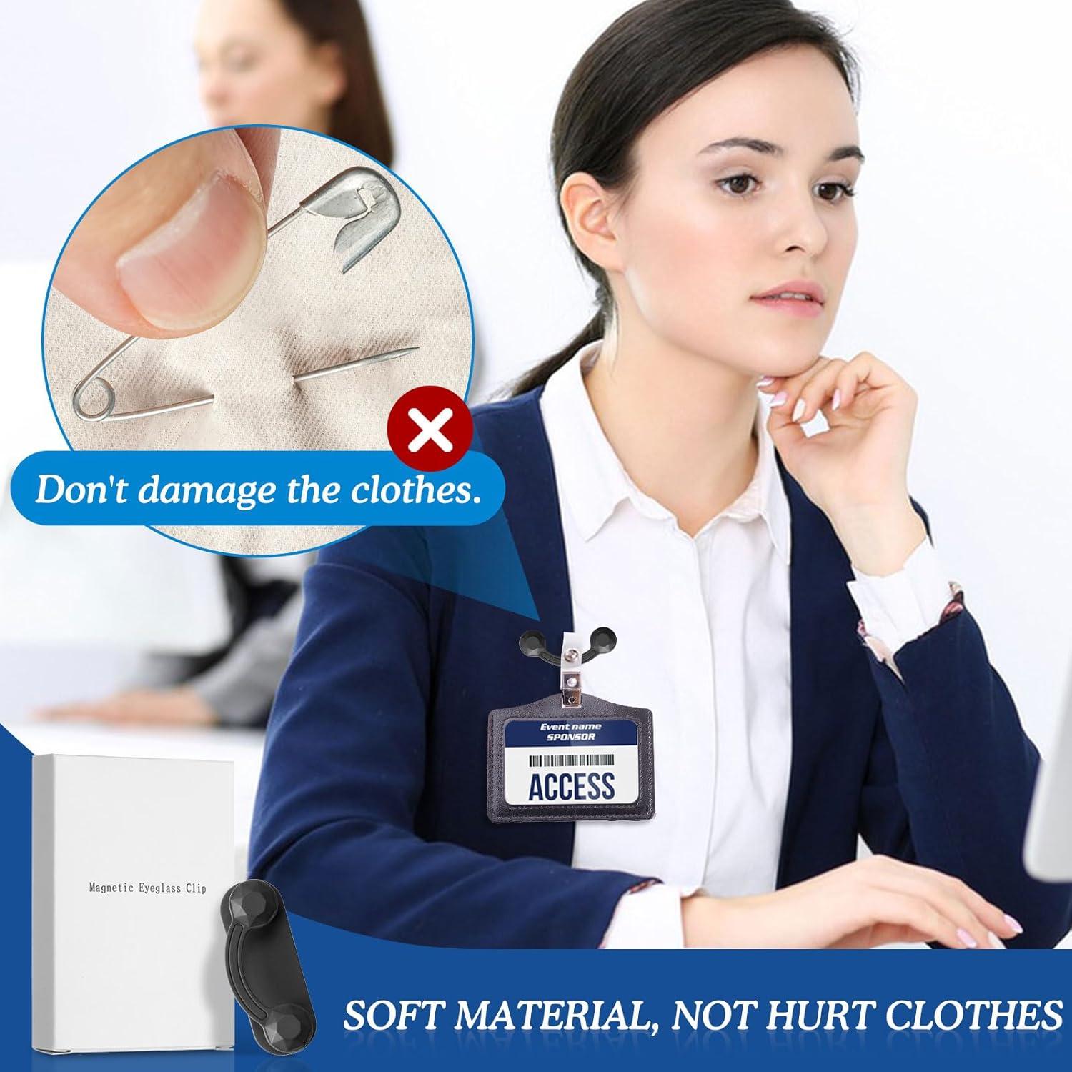 Soporte Magnético para Gafas HKNR Clip Unisex Negro y Gris