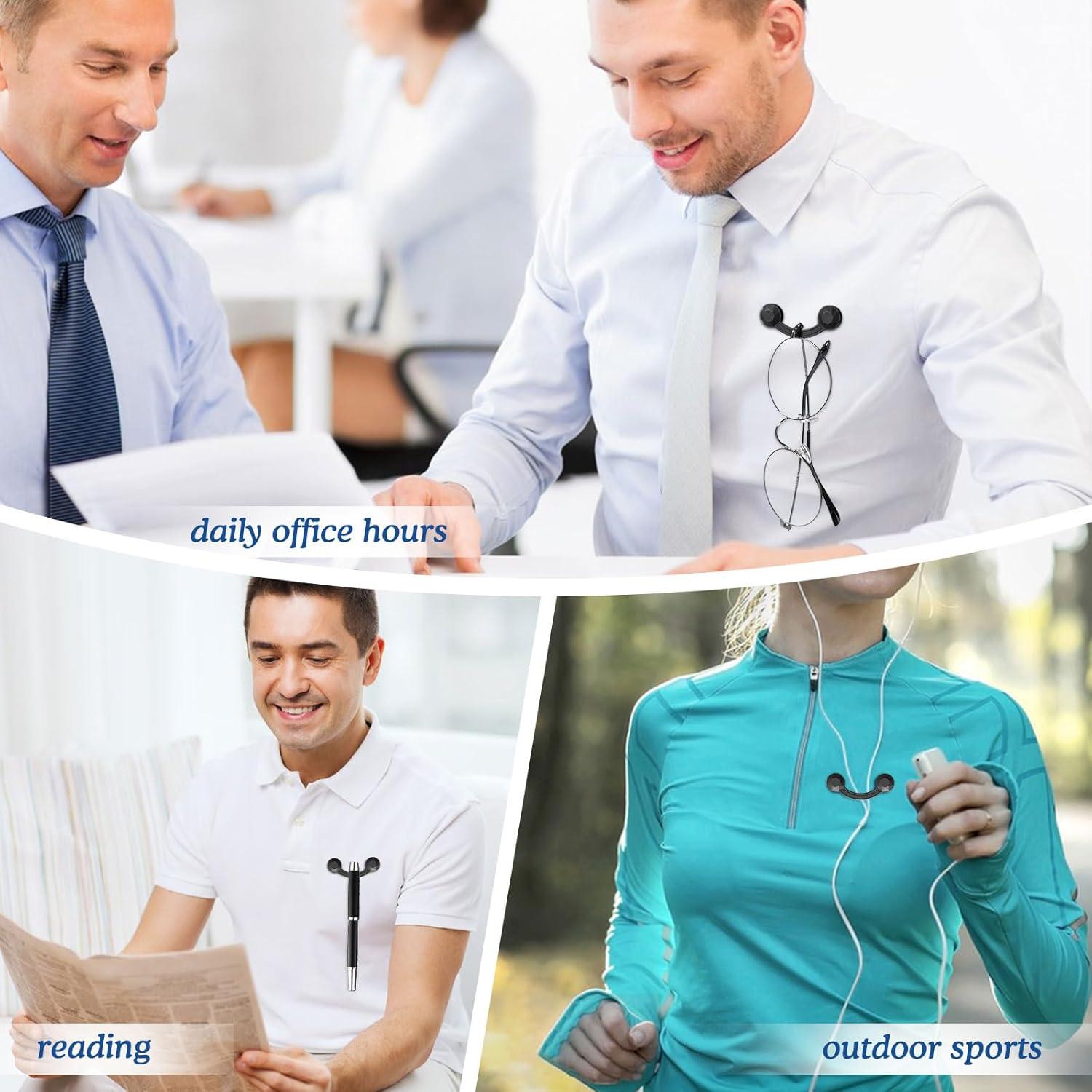 Soporte Magnético para Gafas HKNR Clip Unisex Negro y Gris