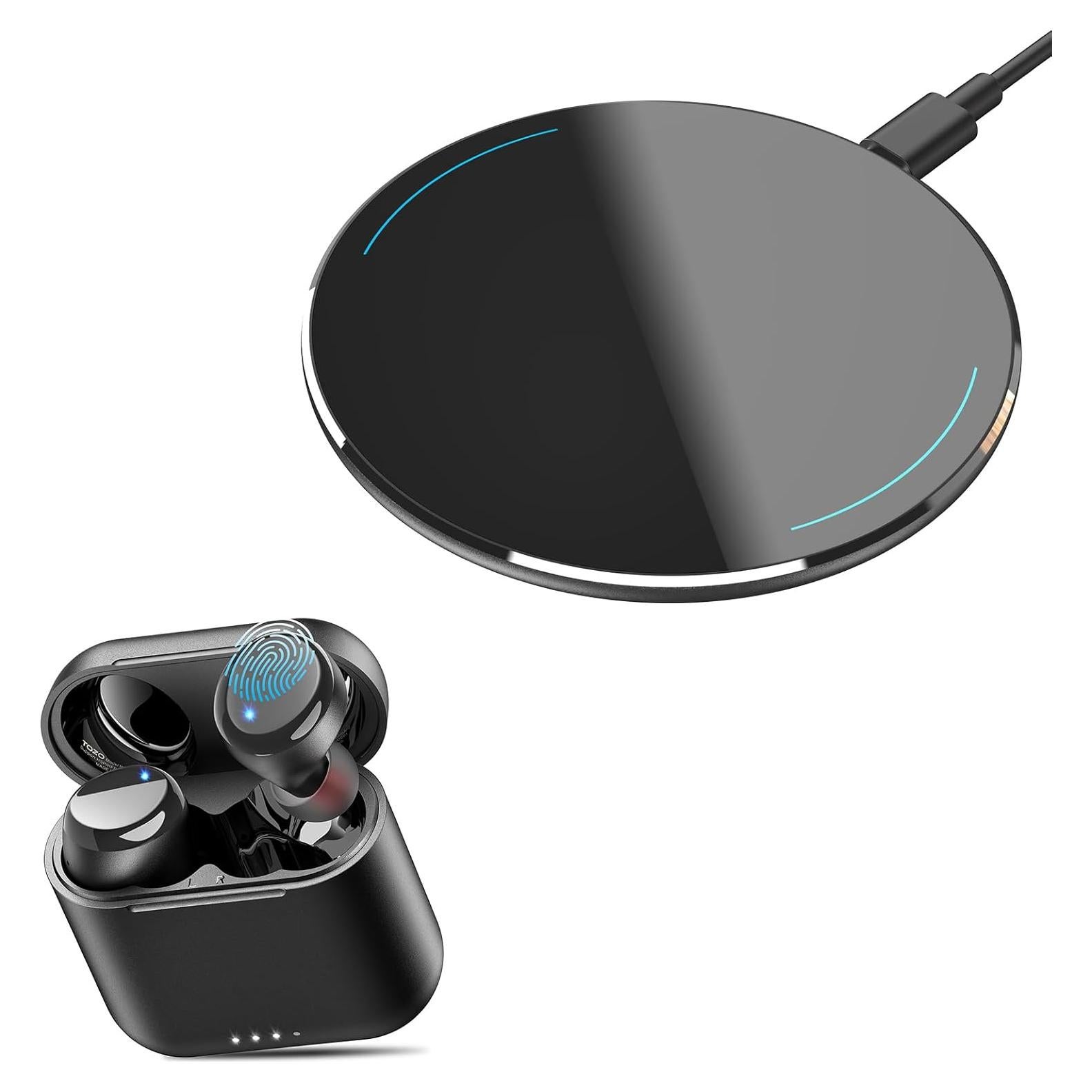 Auriculares Inalámbricos TOZO T6 con Cargador 15W Antideslizante