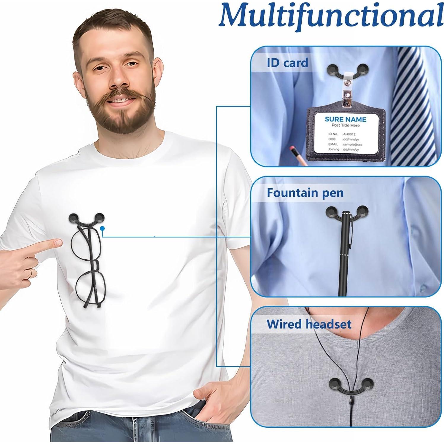 Soporte Magnético para Gafas HKNR Clip Unisex Negro