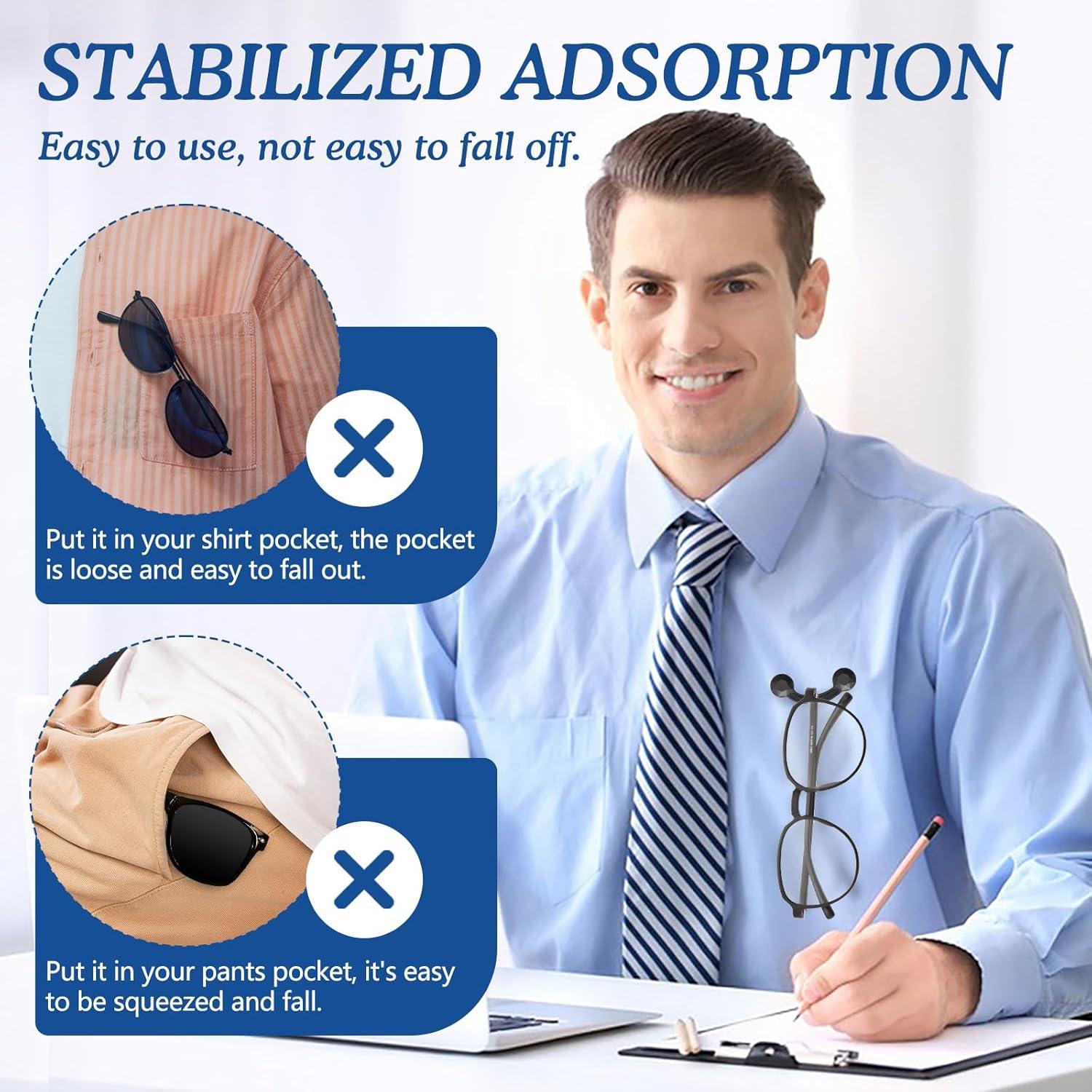 Soporte Magnético para Gafas HKNR Clip Unisex Negro