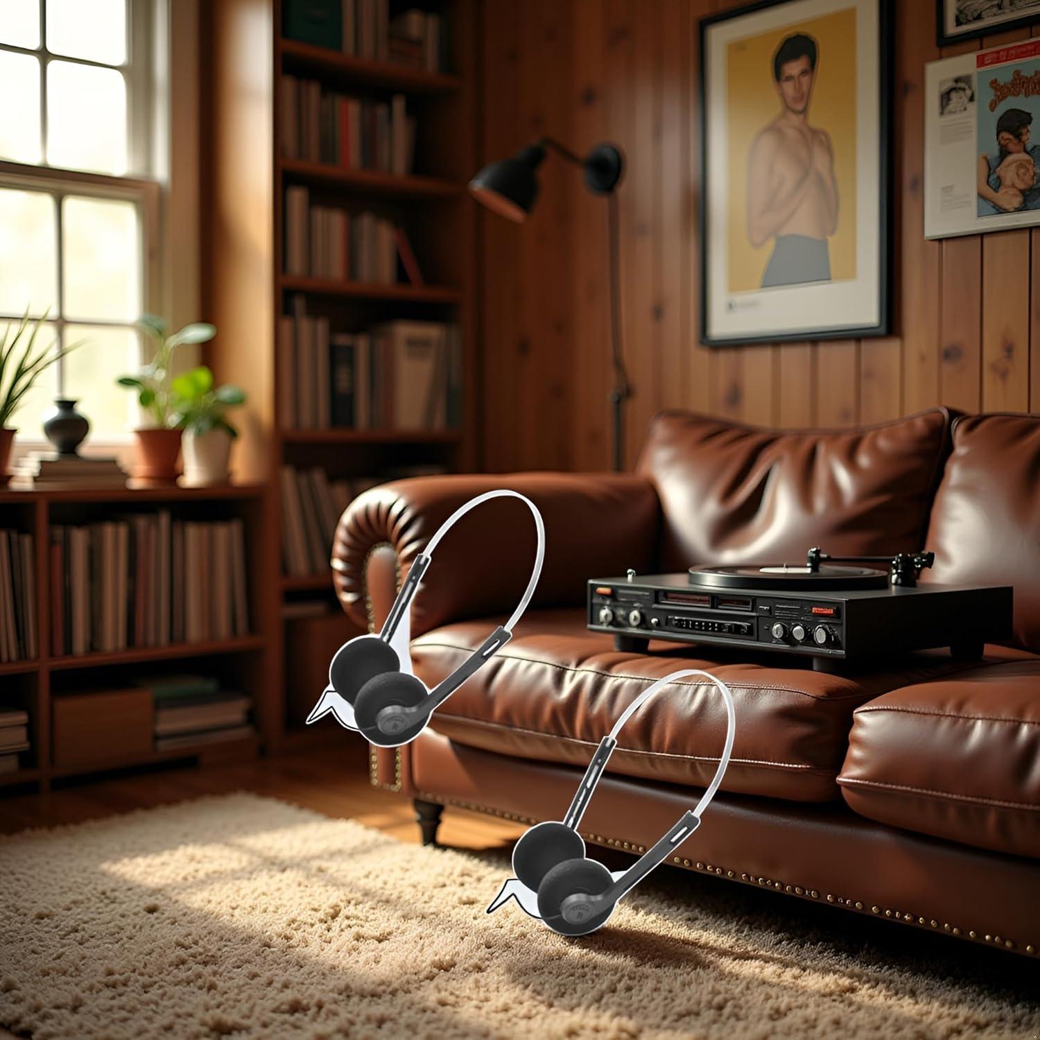 Auriculares Estéreo Retro Czhotg Sobre La Oreja - 2 Pcs